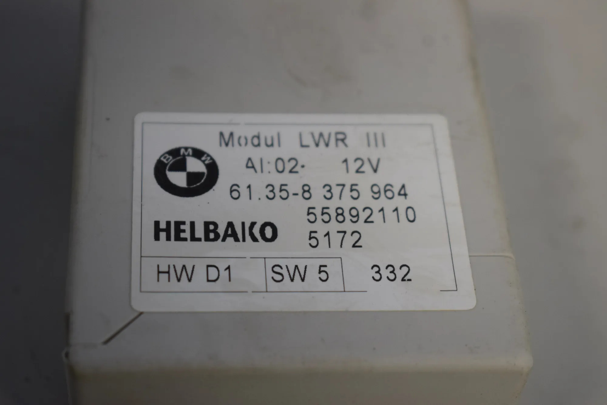 Other Control Units – OEM 8375964 · BMW 5 (E39) 525 d 2002 – 4