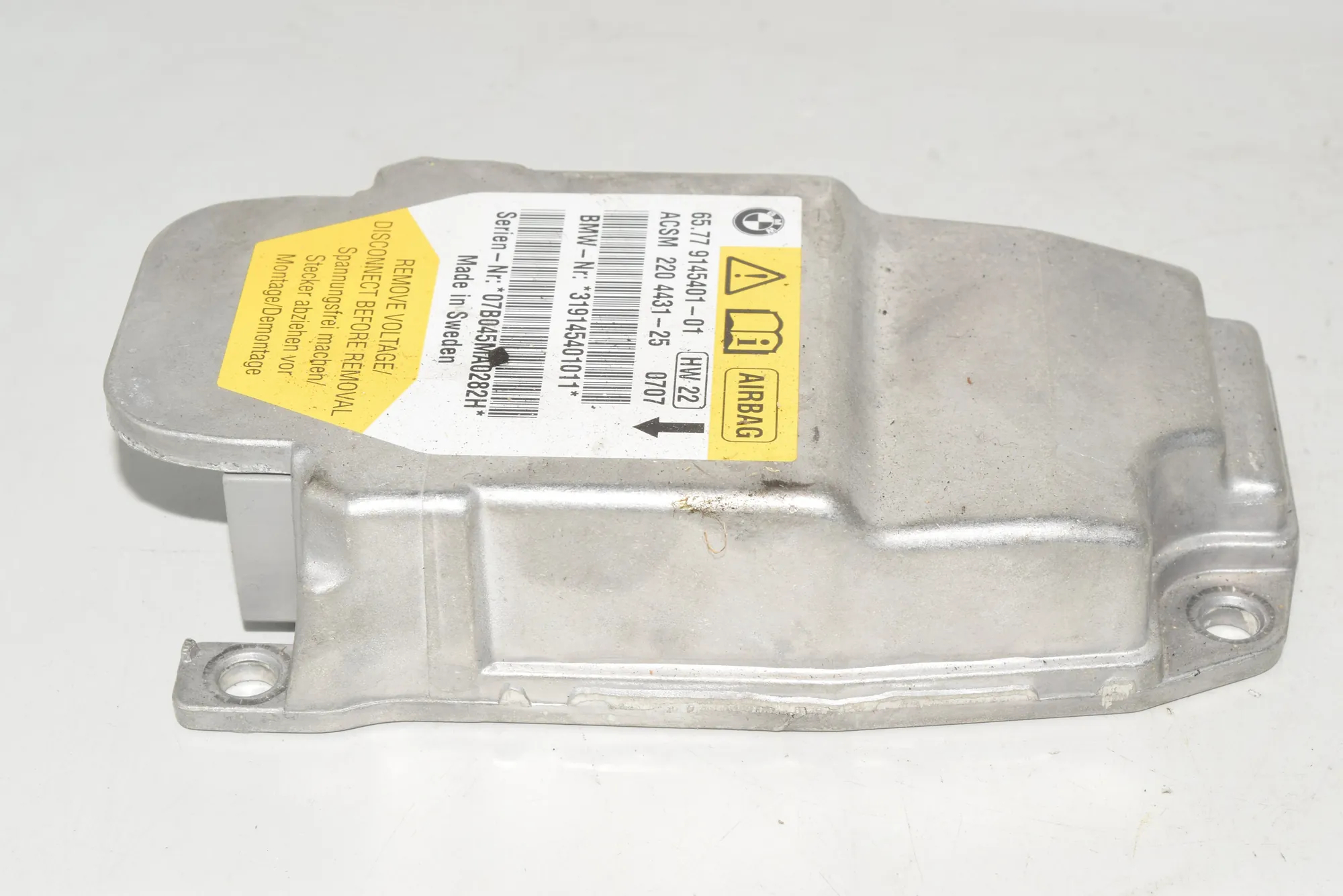 SRS Control Unit – OEM 9145401 · BMW 5 (E60) 520 d 2007 – 3