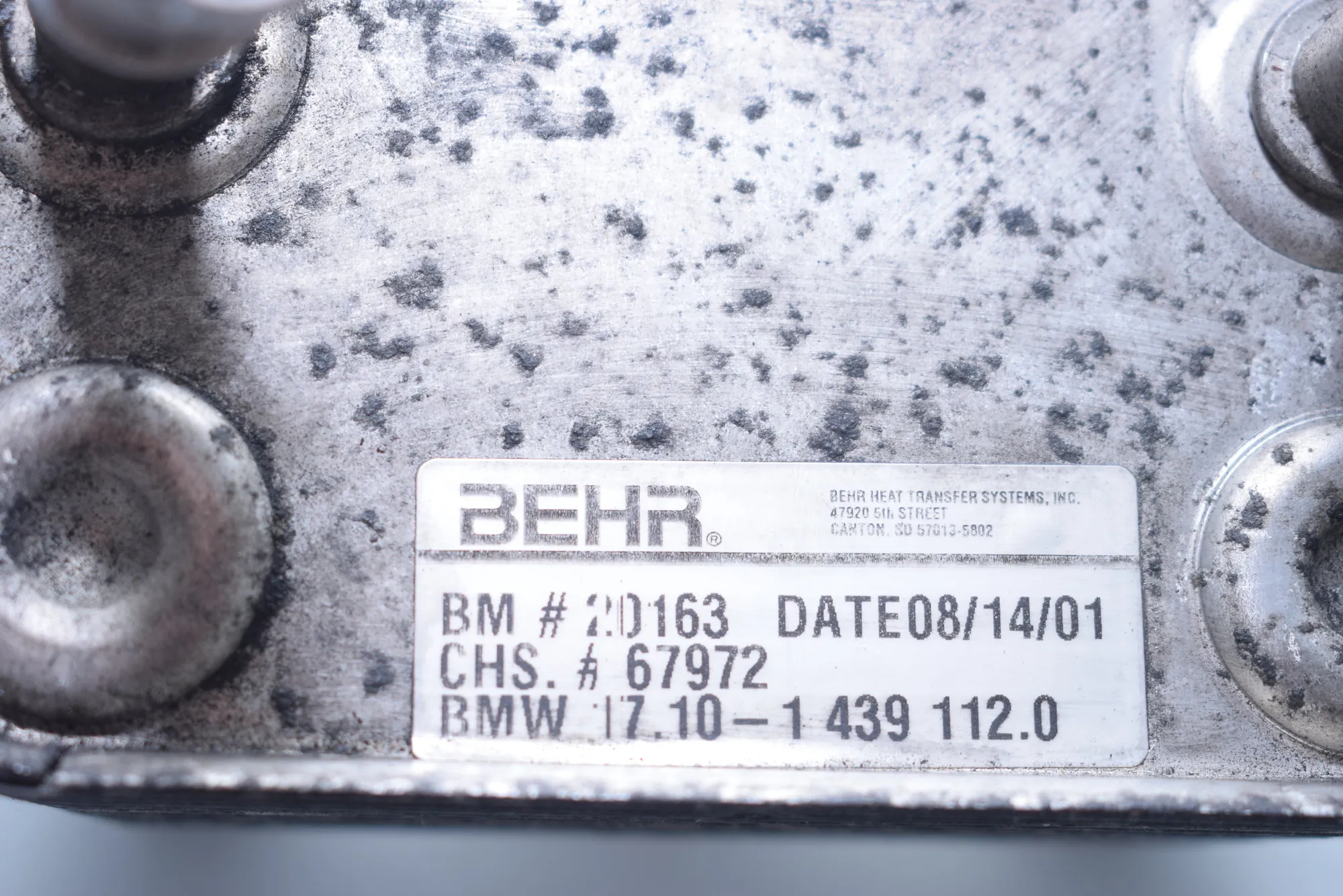 Gearbox Radiator – OEM 1439112 · BMW X5 (E53) 3.0 i 2001 – 4