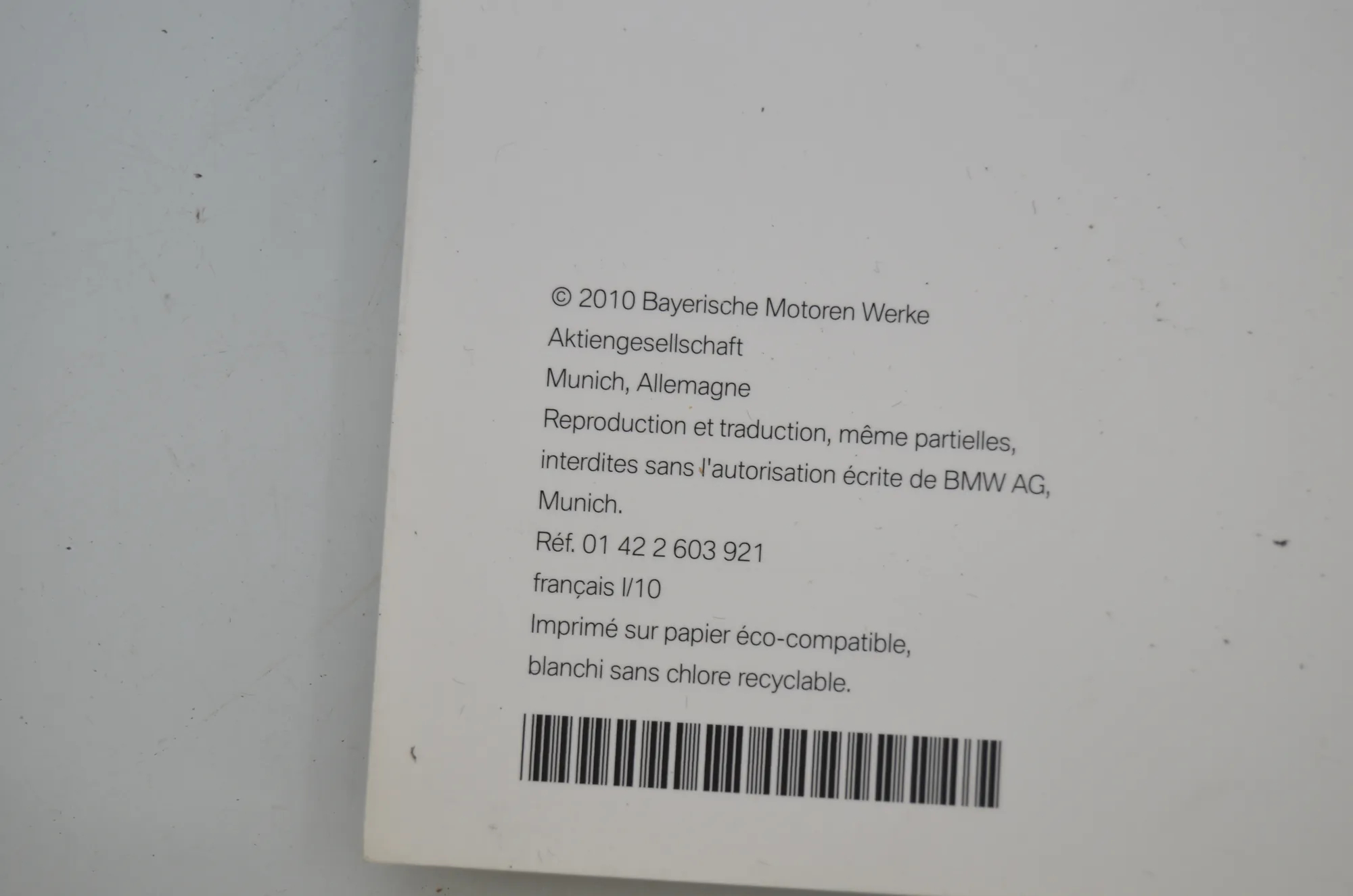 Manual Service Book – OEM 9787367 · BMW 5 (F10) 525 d 2010 – 8