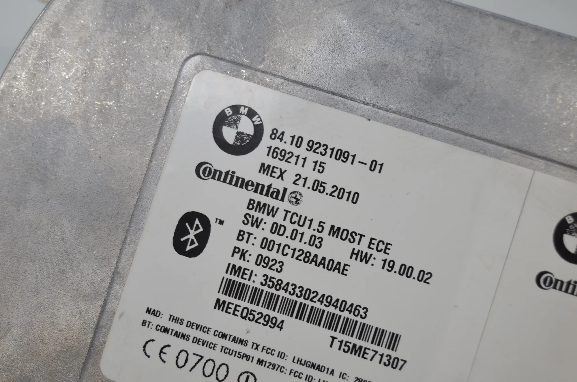 Other Control Units – OEM 9236469 · BMW 5 (F10) 525 d 2010 – 8