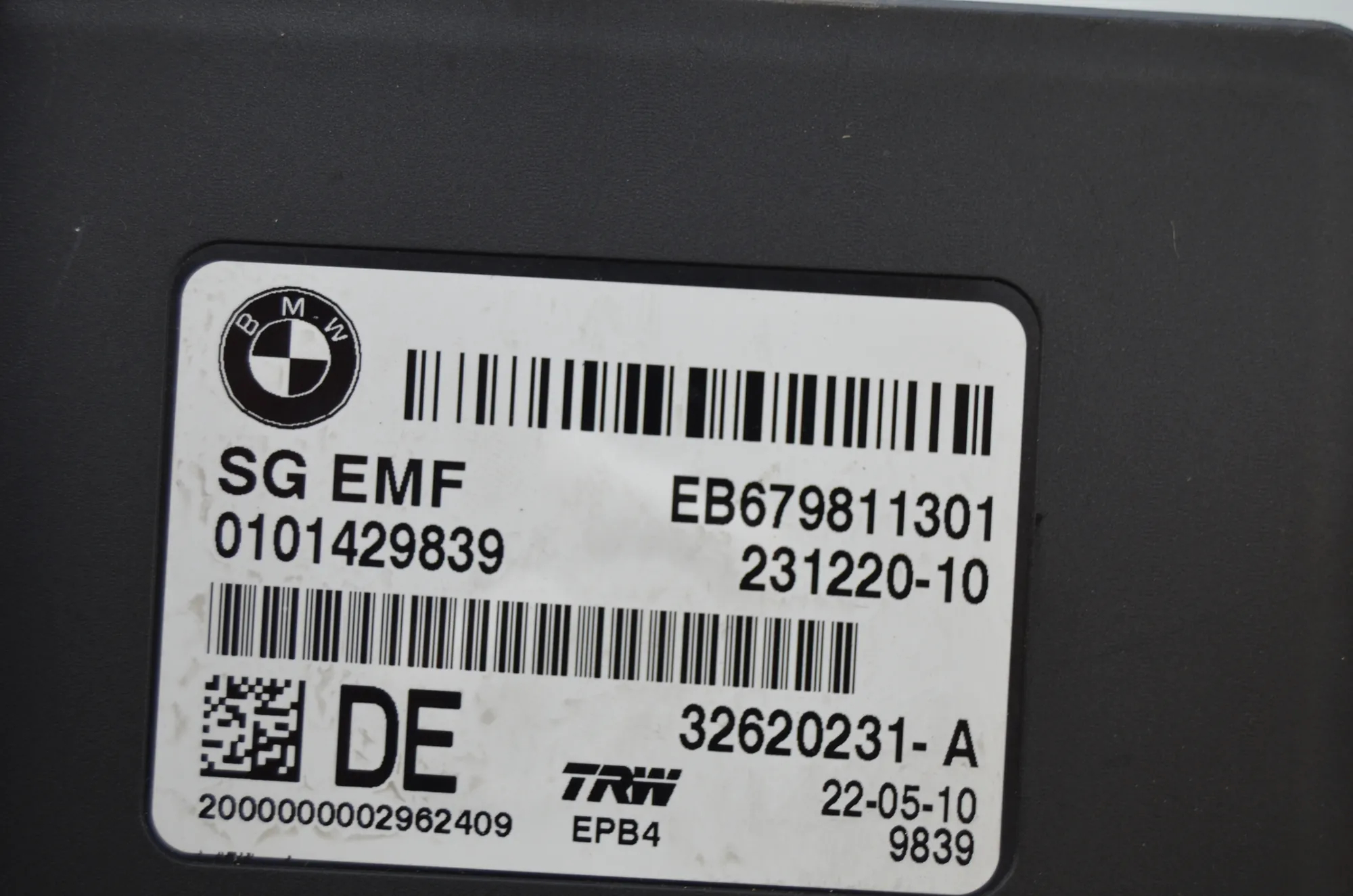 Other Control Units – OEM 9236460 · BMW 5 (F10) 525 d 2010 – 10