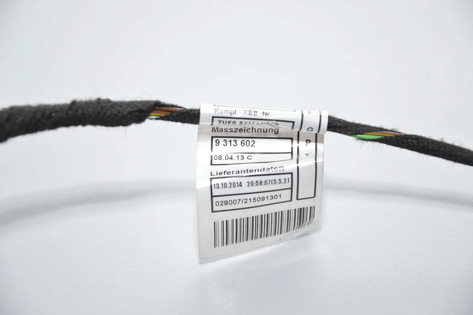Front Left Door Wiring – OEM 9313636 · BMW 3 (F30, F80) 318 d 2015 – 2