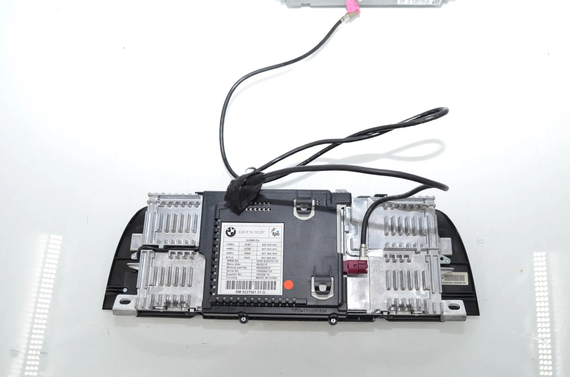 Navigation System – OEM 9227561 · BMW 5 (F10) 525 d 2010 – 5