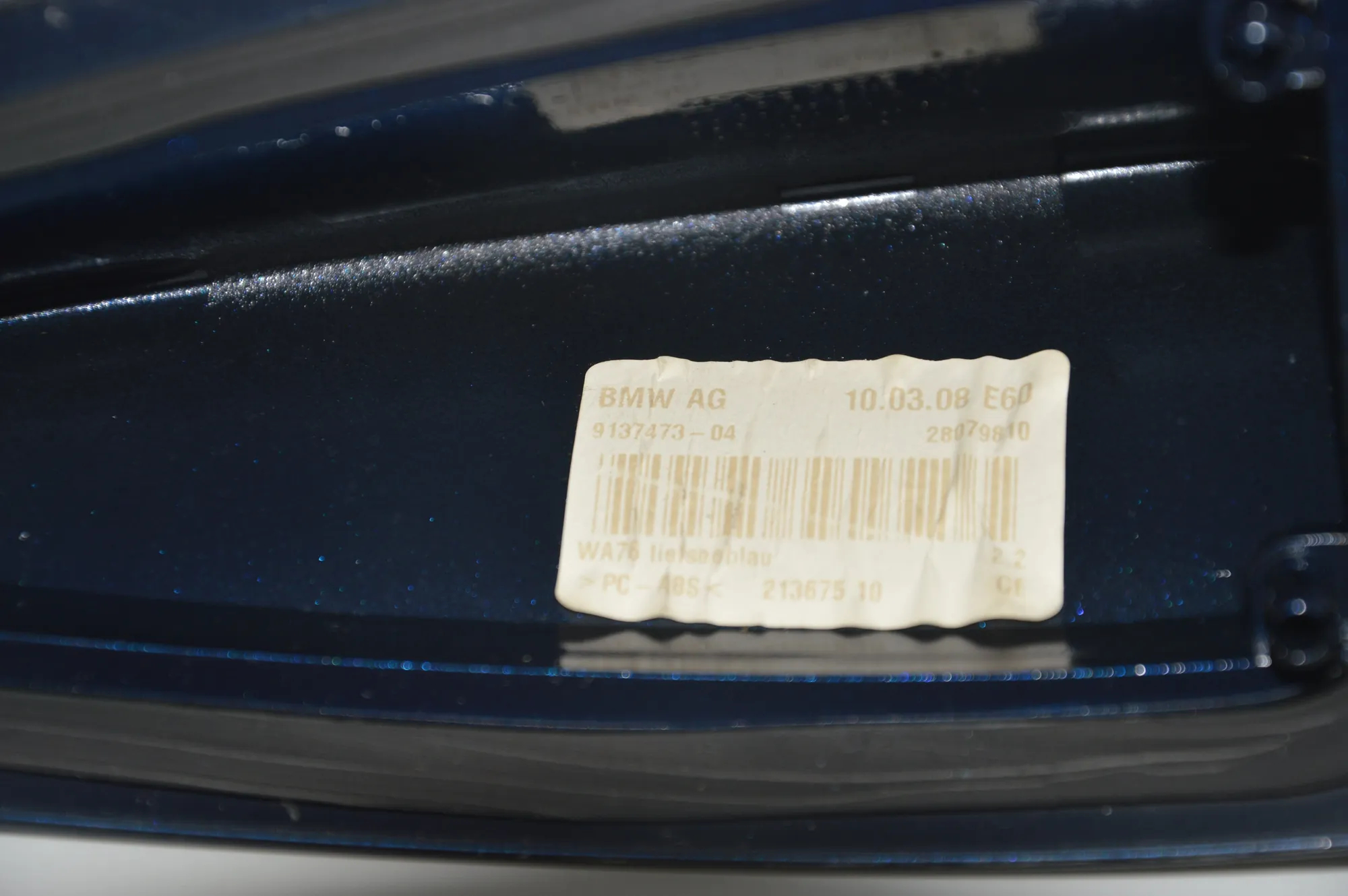 Other Trim Parts – OEM 9137473 · BMW 5 (E60) 520 d 2008 – 5