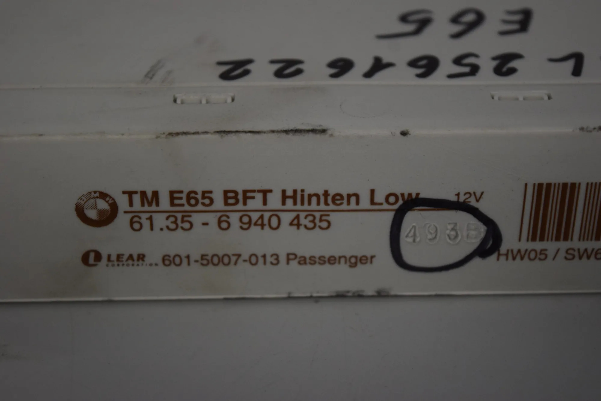 Rear Right Door Control Unit – OEM 6940435 · BMW 7 (E65, E66, E67) 745 i, Li 2004 – 4