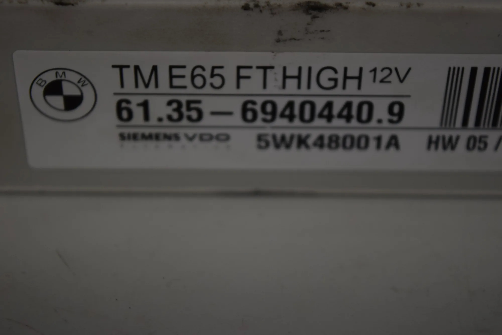 Front Left Door Control Unit – OEM 6940440 · BMW 7 (E65, E66, E67) 745 i, Li 2004