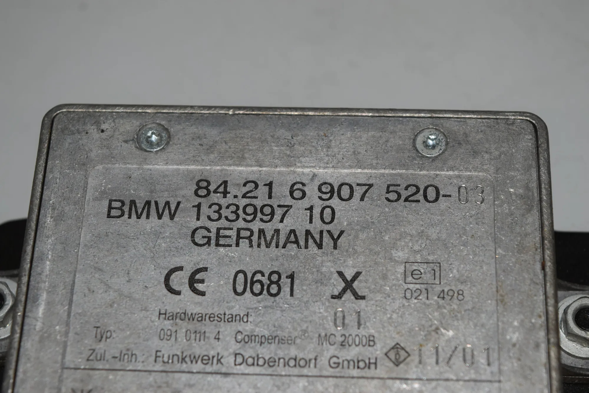 Other Control Units – OEM 6907520 · BMW 5 (E39) BMW 5 (E39) 2000 – 6