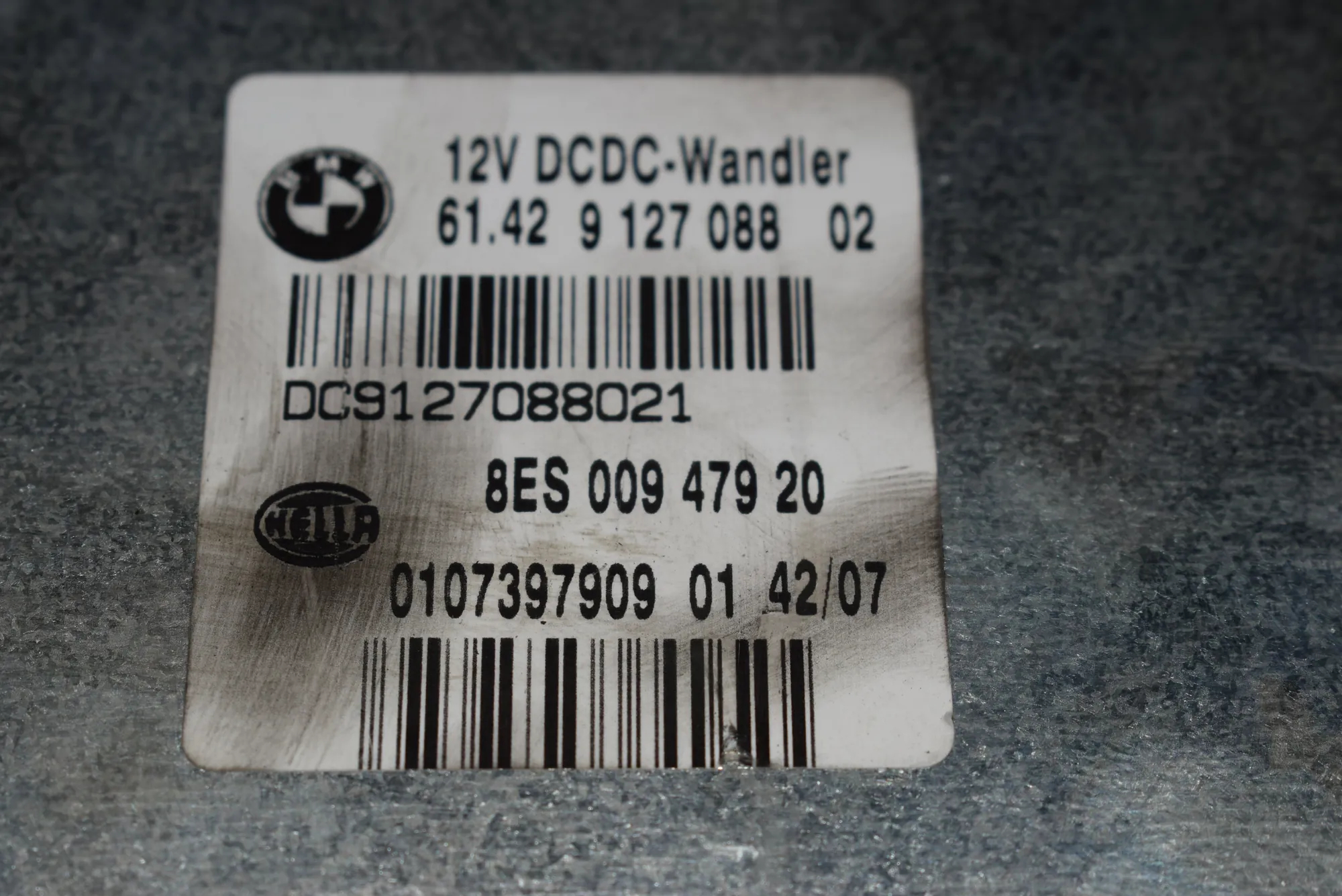 Other Control Units – OEM 9127088 · BMW 3 Touring (E91) 320 d 2007 – 6