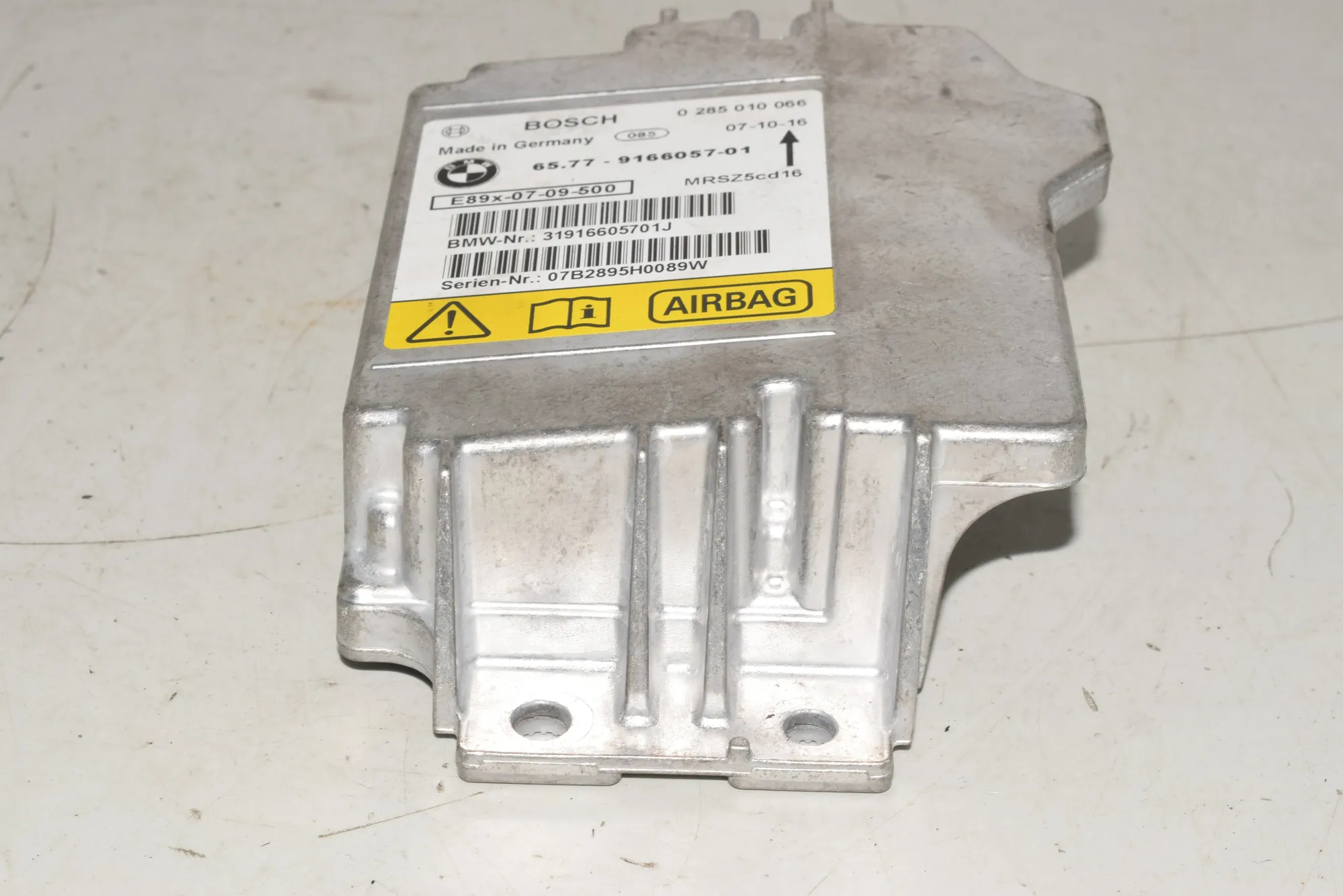SRS Control Unit – OEM 9166057 · BMW 3 Touring (E91) 320 d 2007 – 4