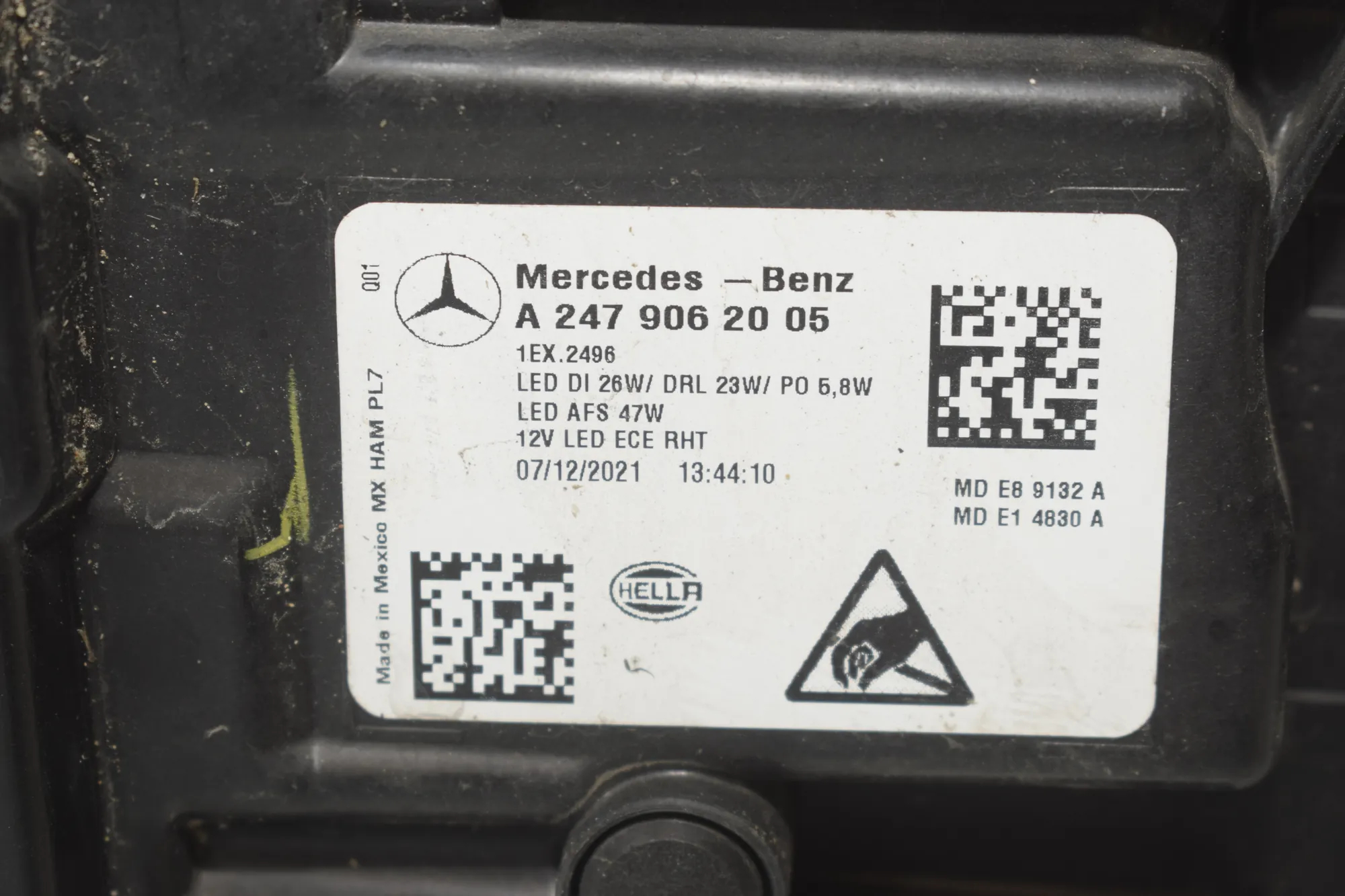 Front Right Headlight – OEM A2479062005 · MERCEDES-BENZ GLB (X247) MERCEDES-BENZ GLB (X247) GLB 220 d 4-matic (247.615) 2019 – 7