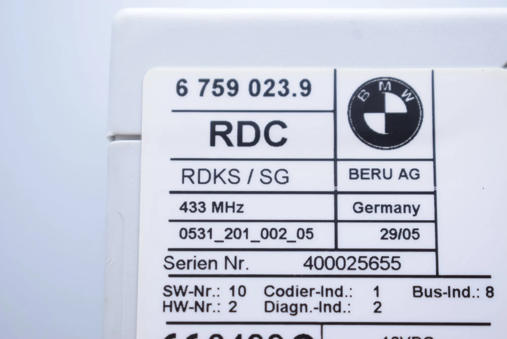 Other Control Units – OEM 6759023 · BMW X5 (E53) 4.6 is 2003 – 7