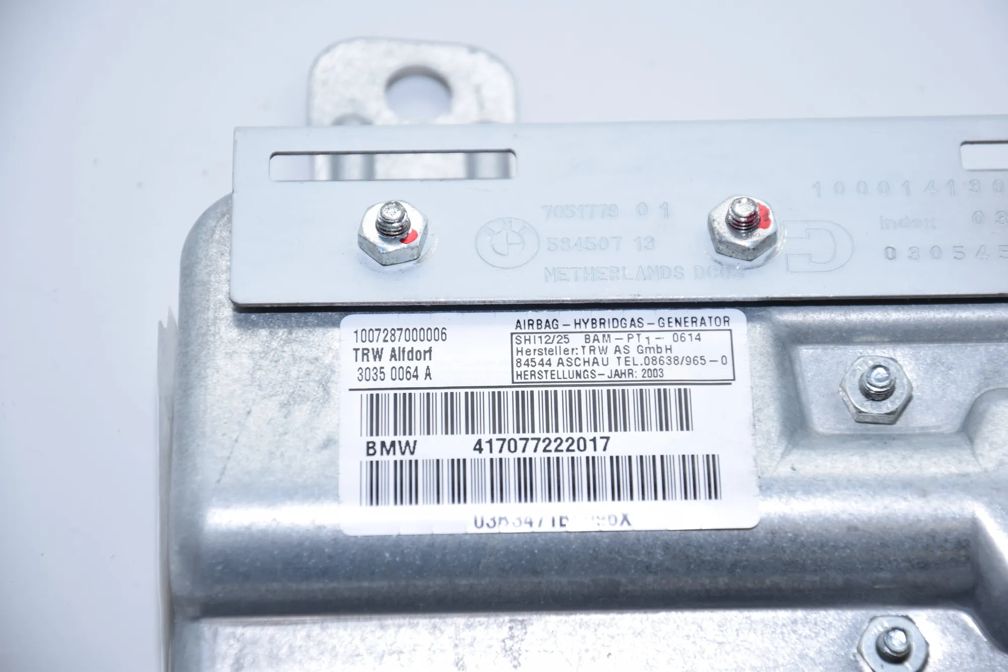 Rear Right Door Safety Bag SRS – OEM 7077222 · BMW 7 (E65, E66, E67) BMW 7 (E65, E66, E67) 2003 – 7