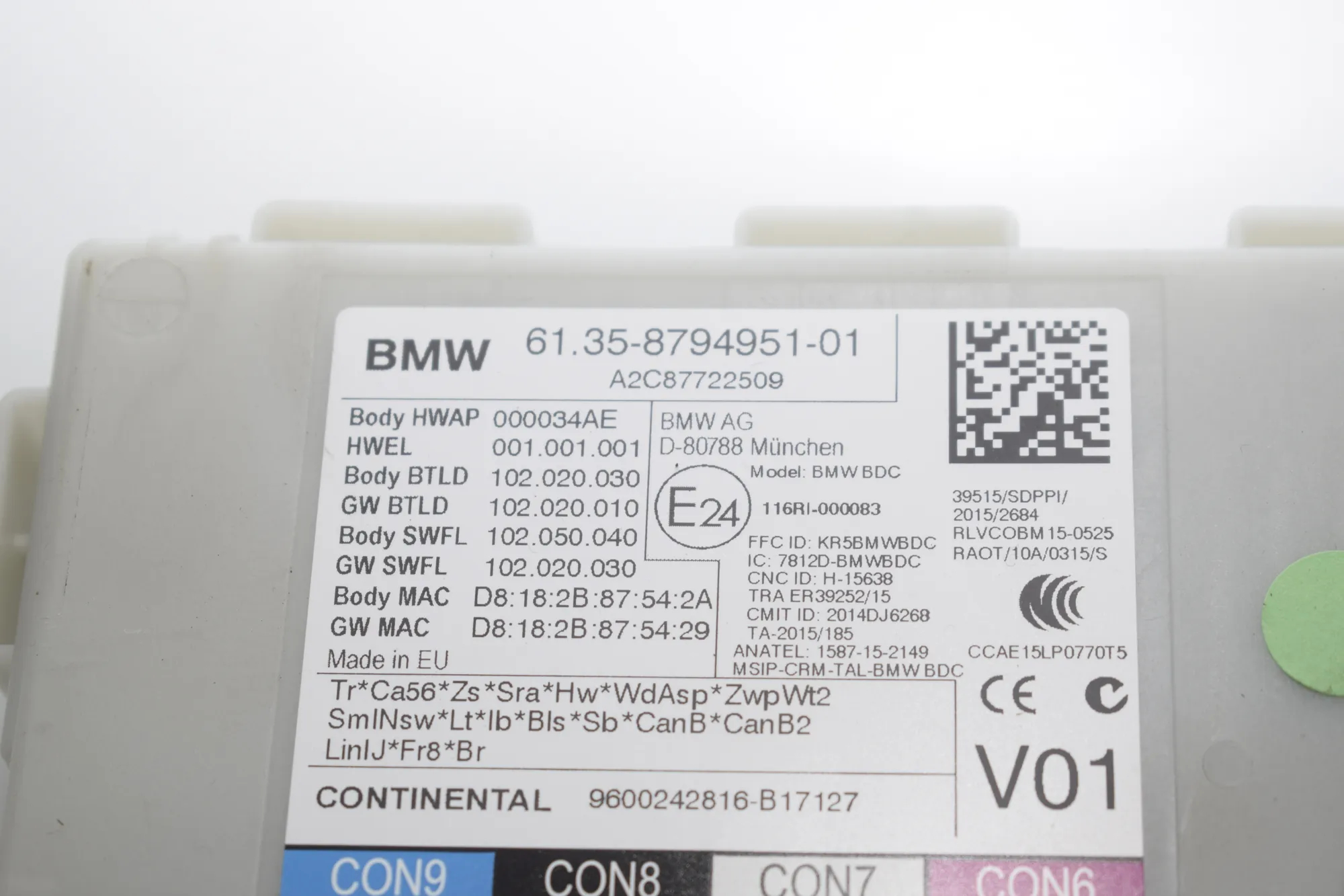 Engine Ignition ECU Set – OEM 8794951 · BMW 5 (G30) (2016 - -) 540 i 2017 – 4