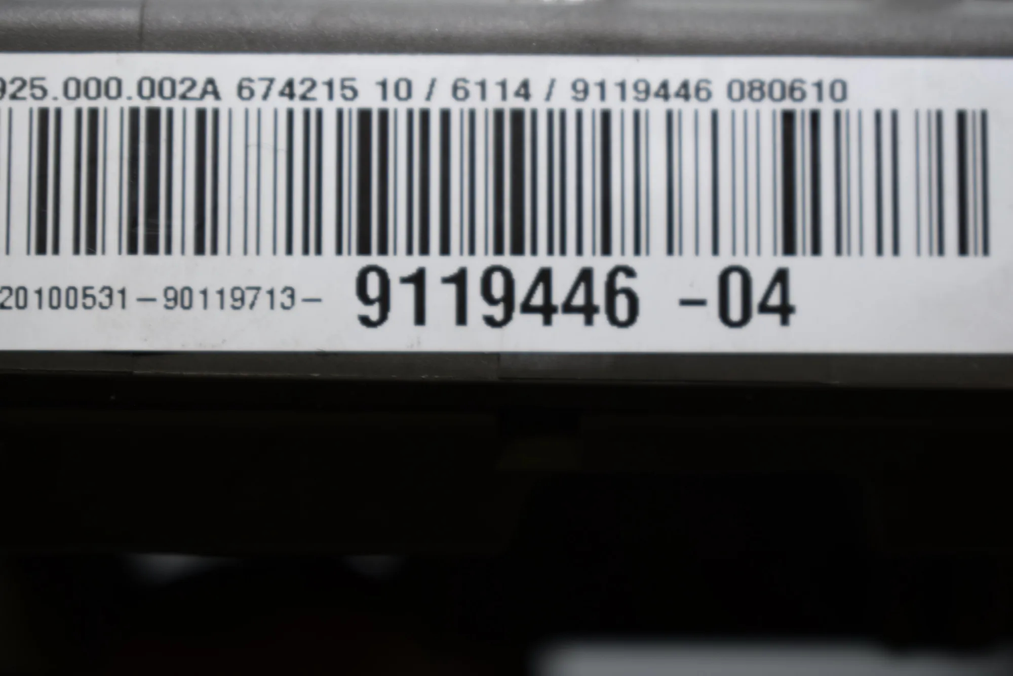Fuse Box – OEM 9119446 · BMW 1 (E87) 118 d 2010 – 7