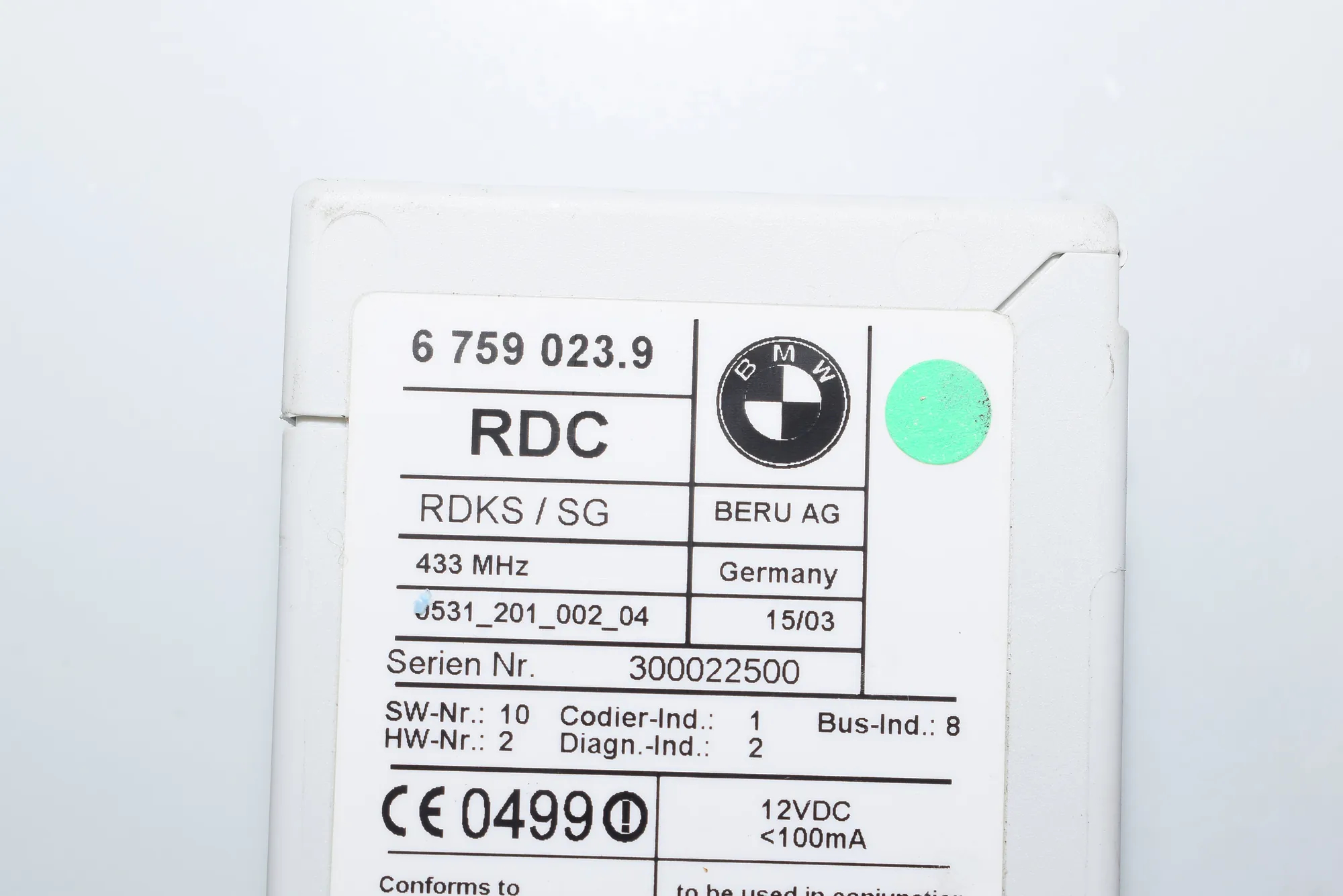 Other Control Units – OEM 6759023 · BMW X5 (E53) 4.6 is 2003 – 5