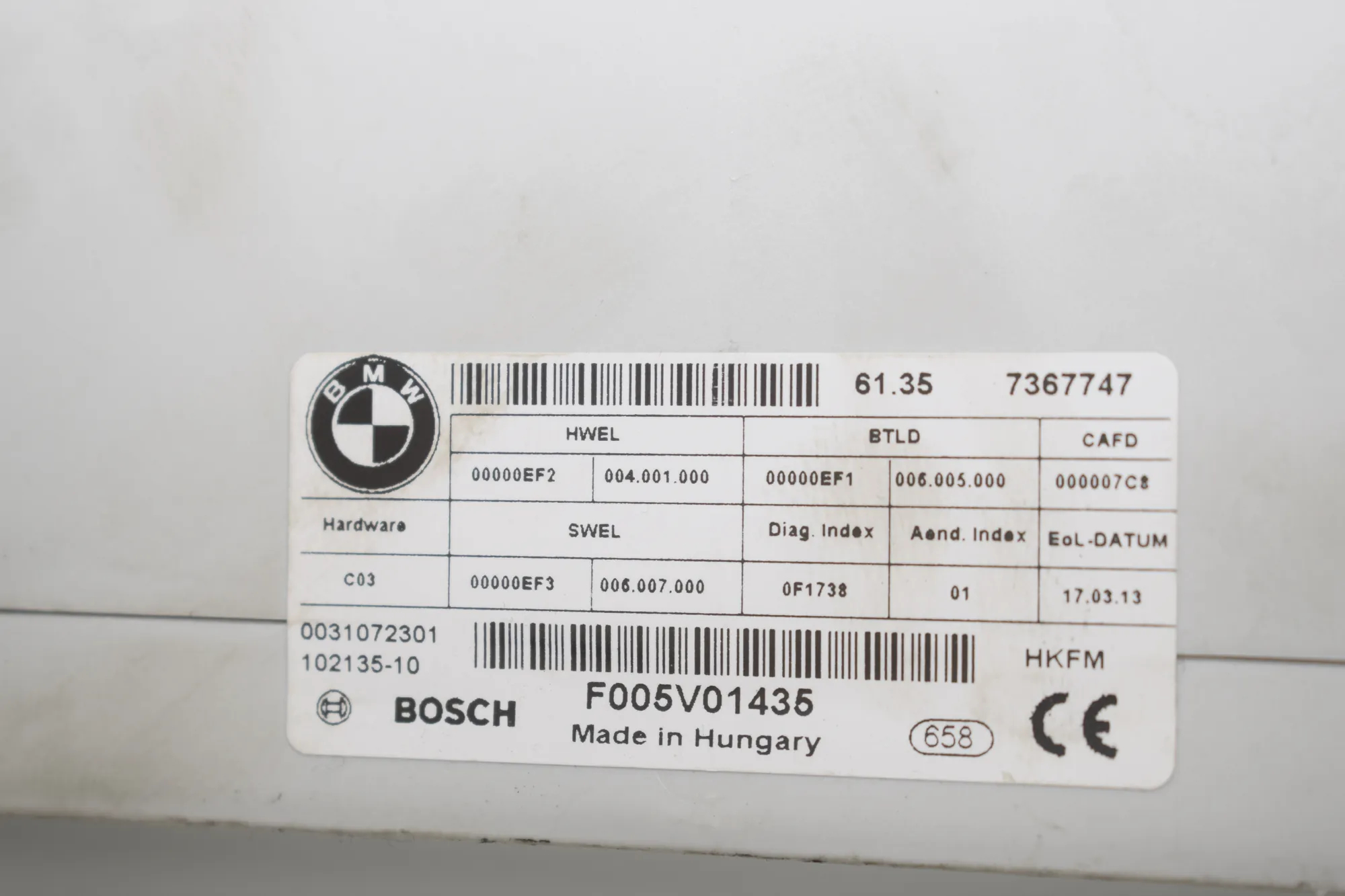 Electric Tailgate Opening Kit – OEM 7367747 · BMW 3 Touring (F31) 330 d 2013 – 5