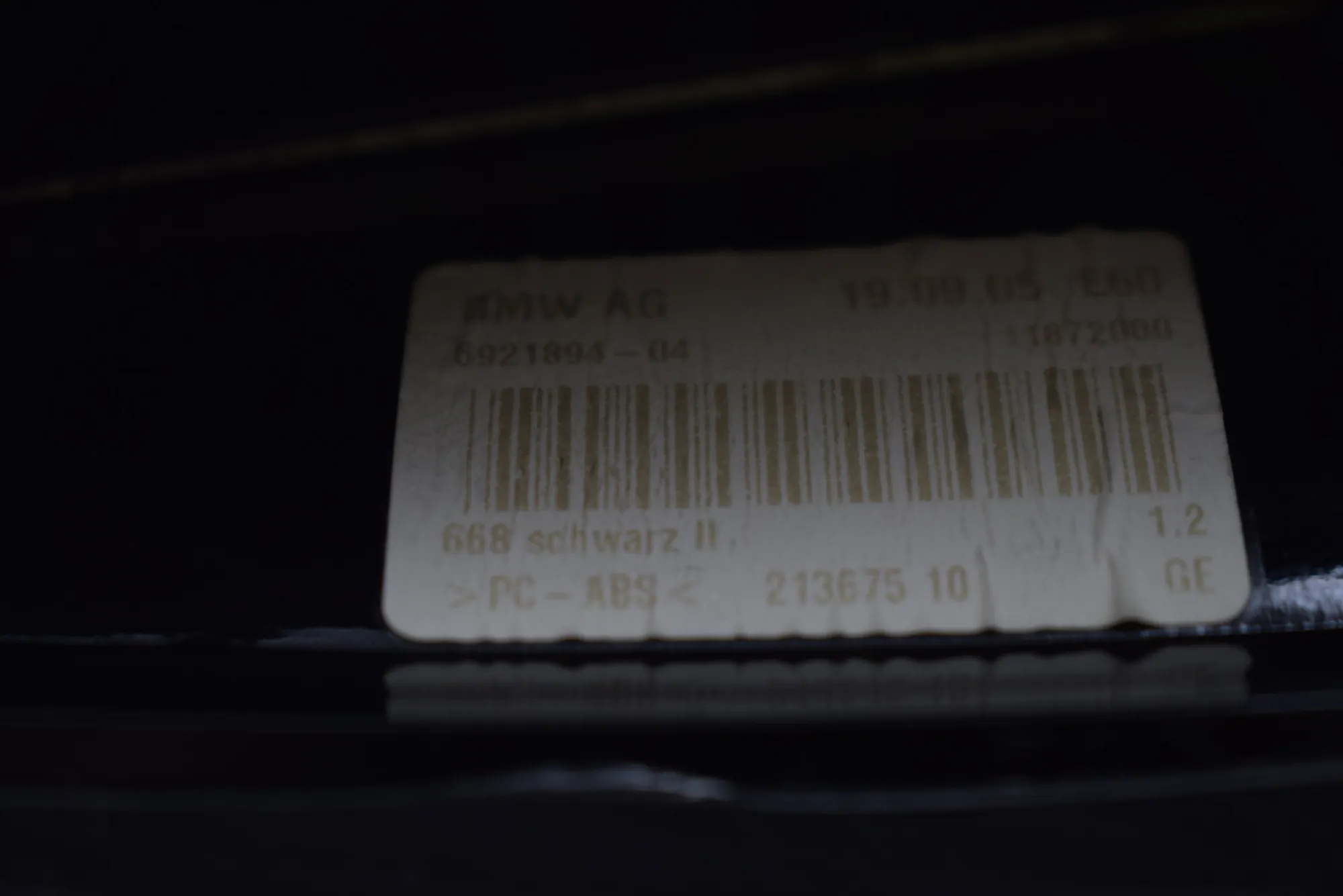 Antenna – OEM 6921894 · BMW 5 (E60) 523 i 2005 – 4