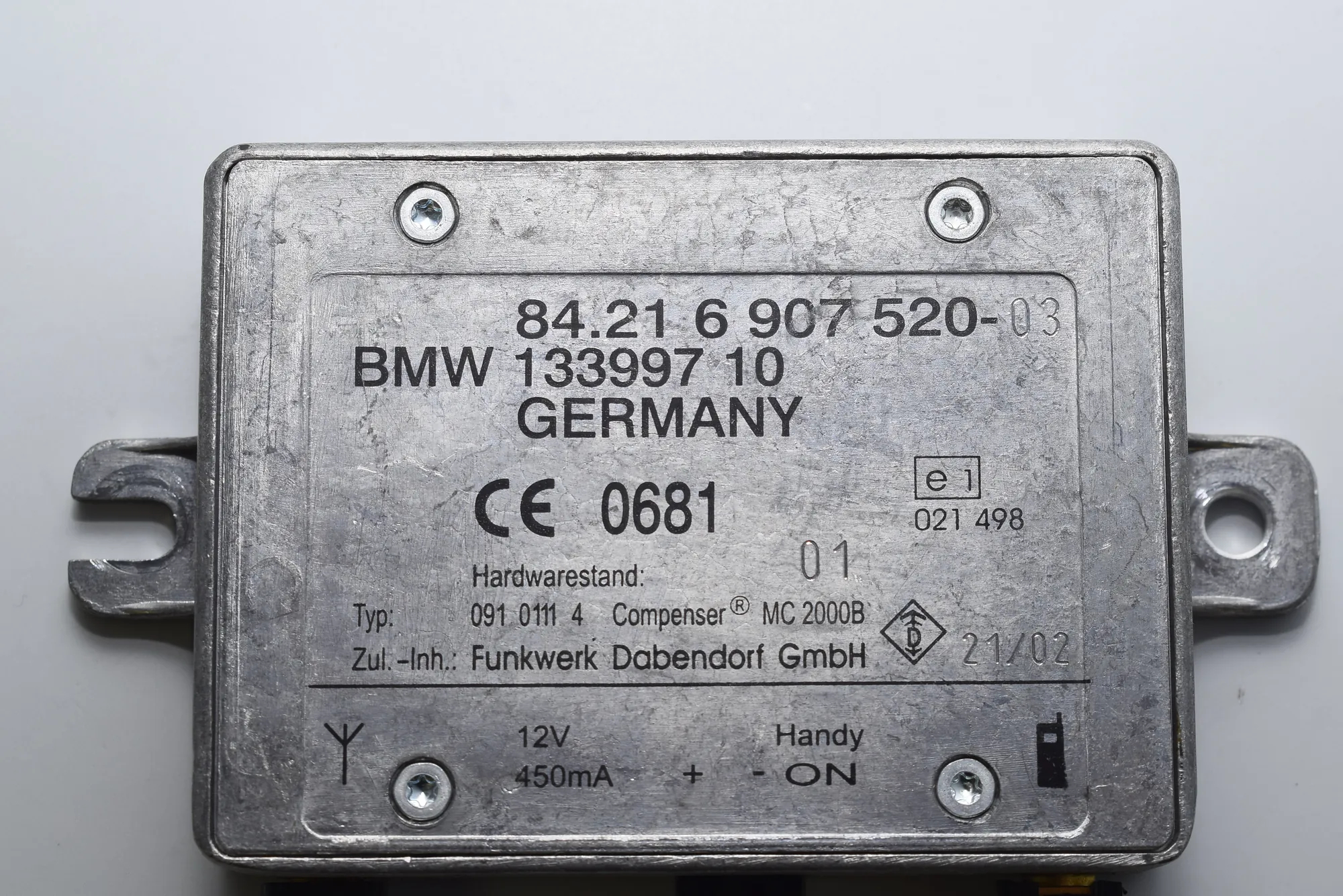 Other Control Units – OEM 6907520 · BMW 5 Touring (E39) 530 d 2002 – 5