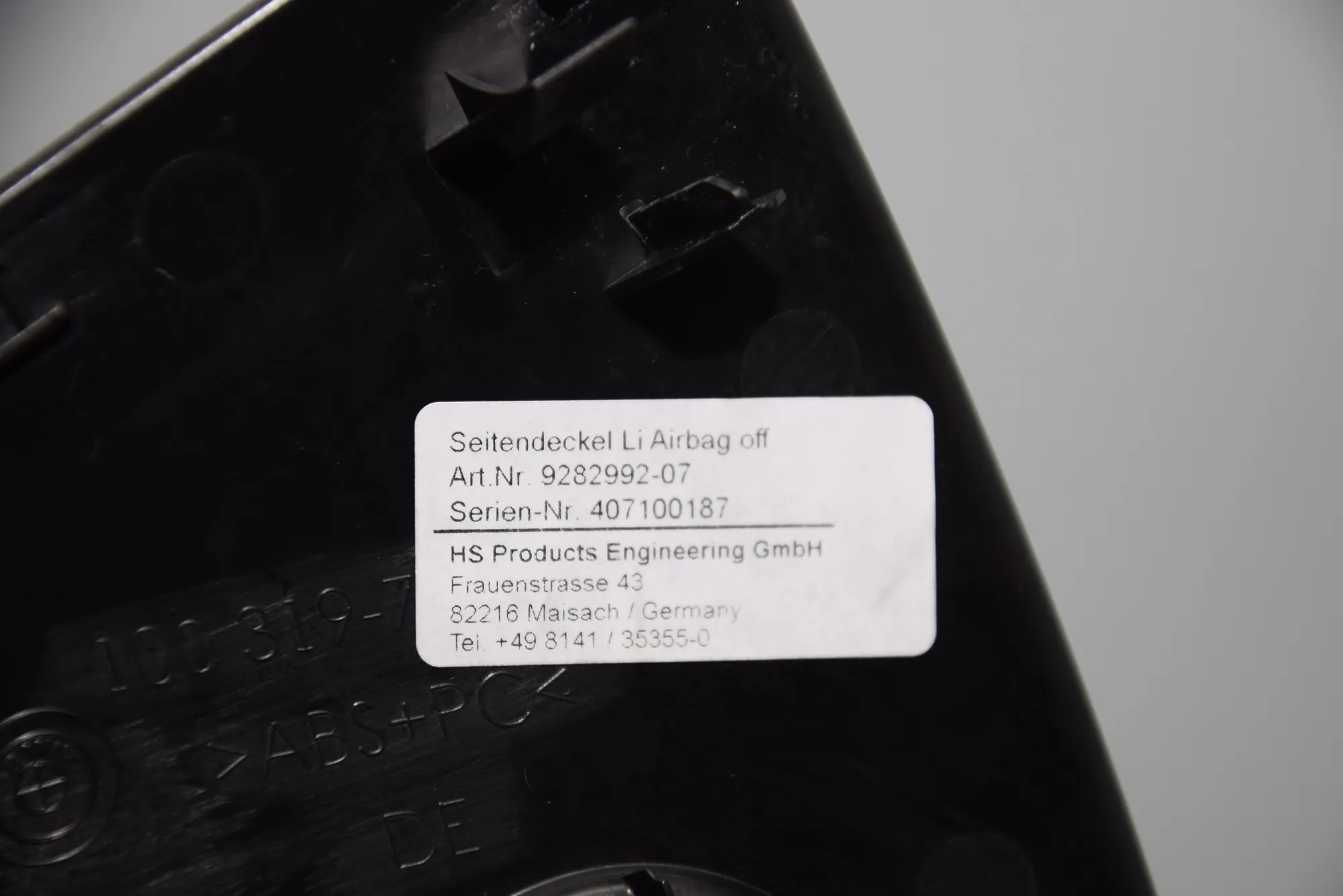 Other Interior Parts – OEM 9282992 · BMW i3 (I01) Hybrid 2017 – 4