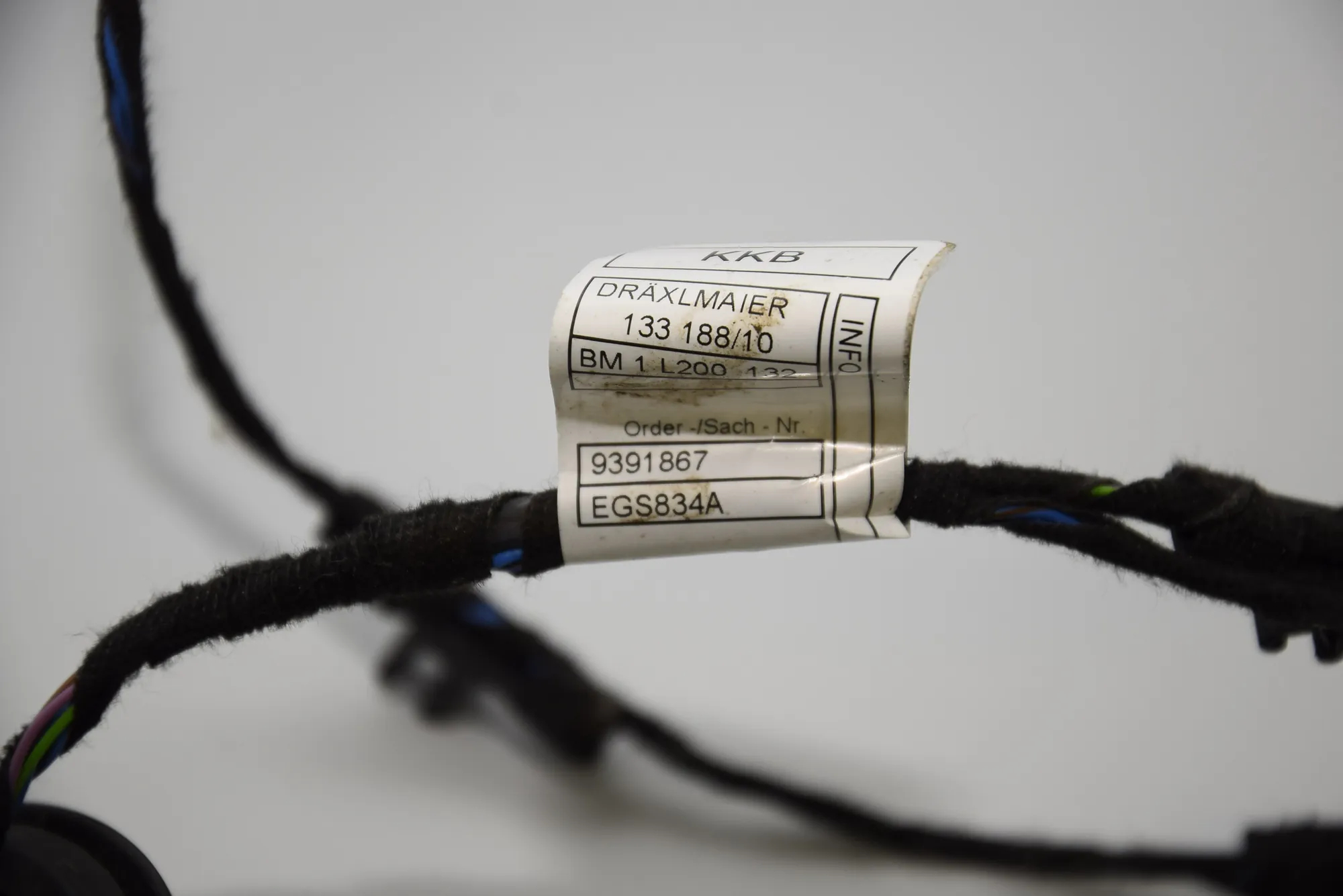 Rear Left Door Wiring – OEM 9391867 · BMW i3 (I01) Hybrid 2016 – 5