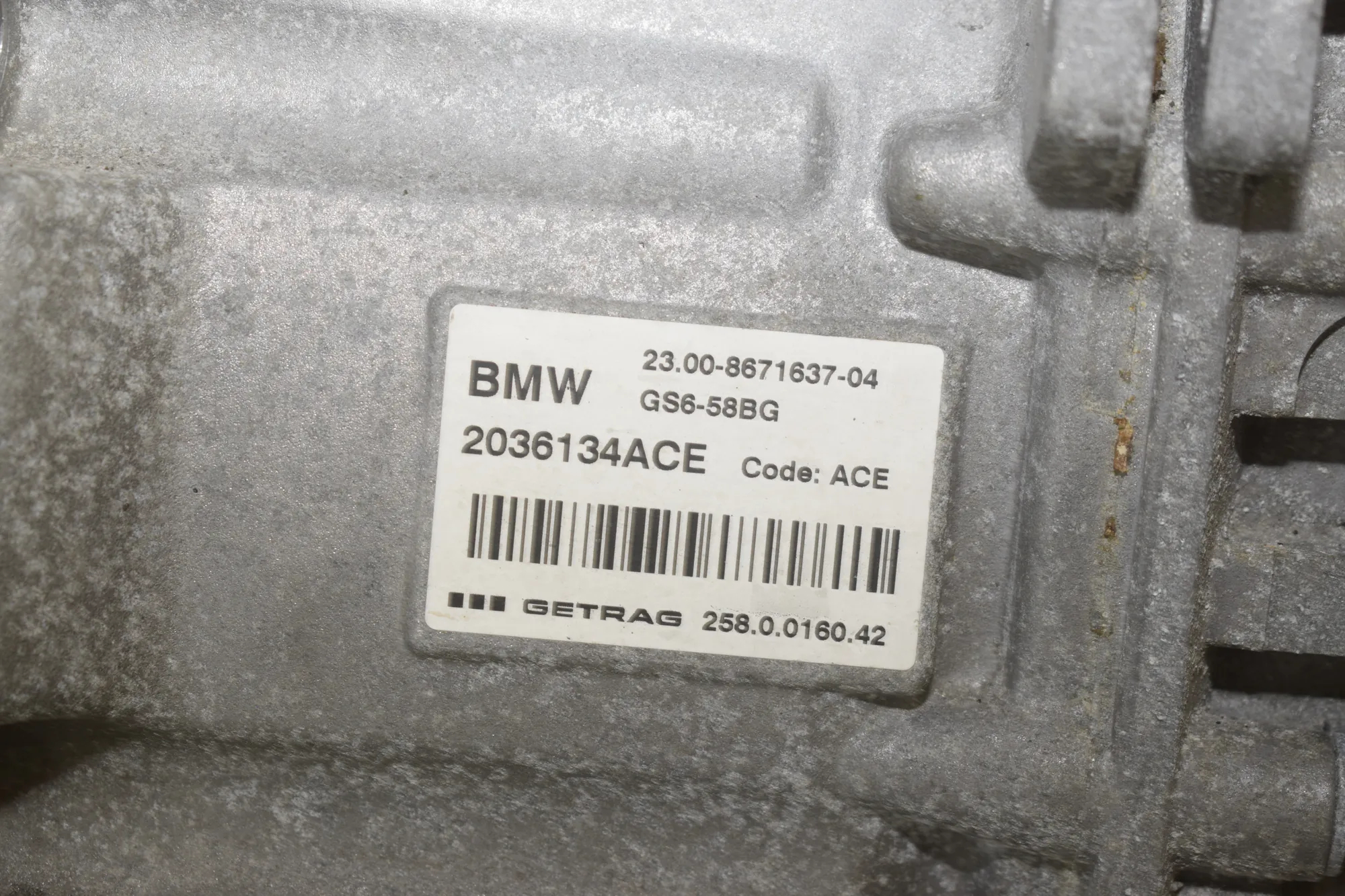 Gearbox – OEM 2036134ACE · BMW 2 Gran Tourer (F46) 216 i 2018 – 6