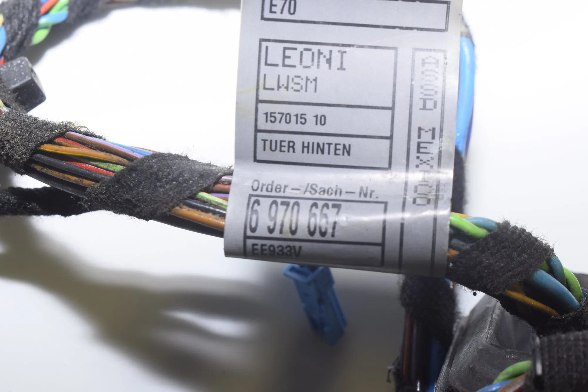Rear Left Door Wiring – OEM 6970667 · BMW X5 (E70) 3.0 d 2007 – 4