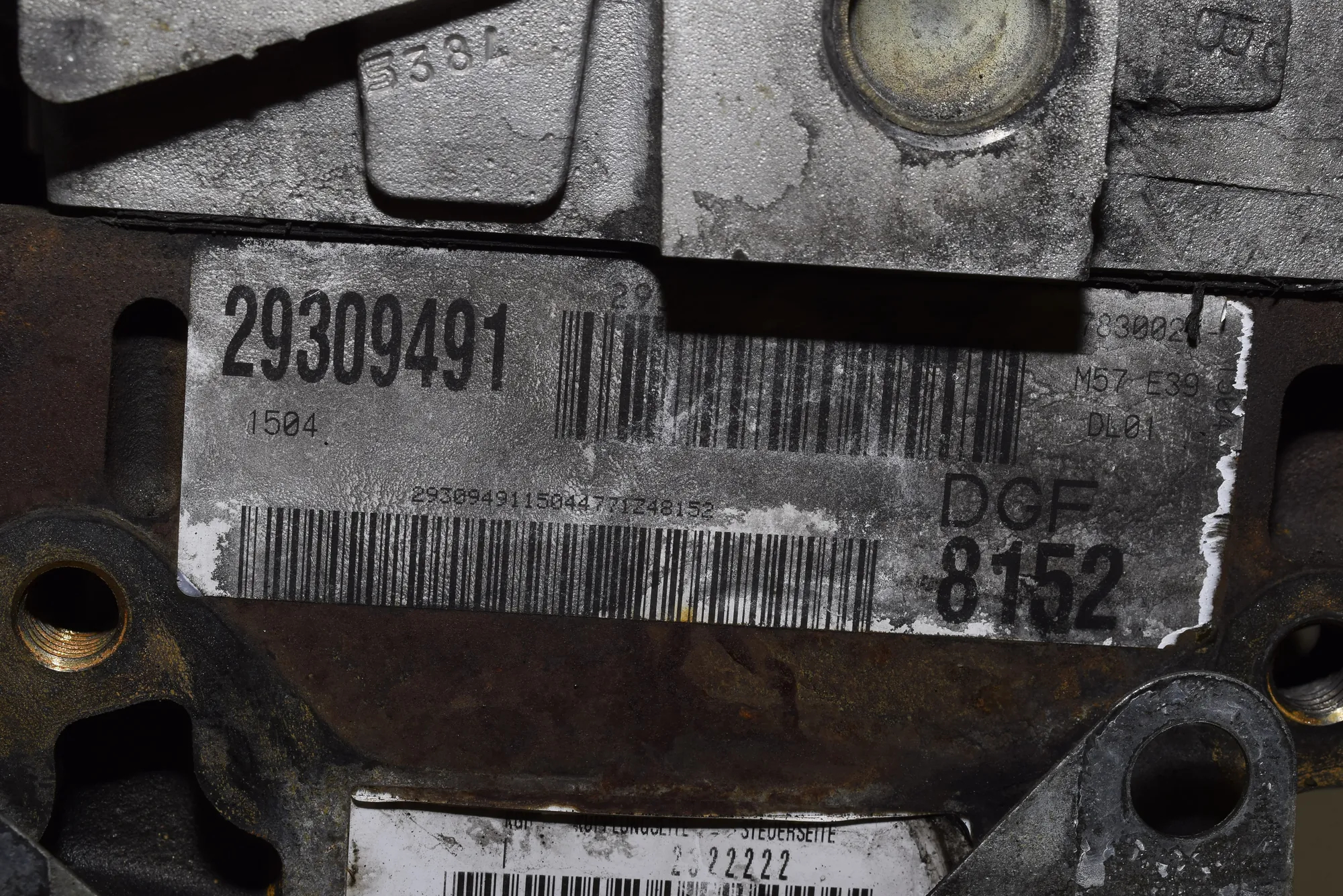 Engine Motor – OEM NA · BMW 5 Touring (E39) 525 d 2000 – 5