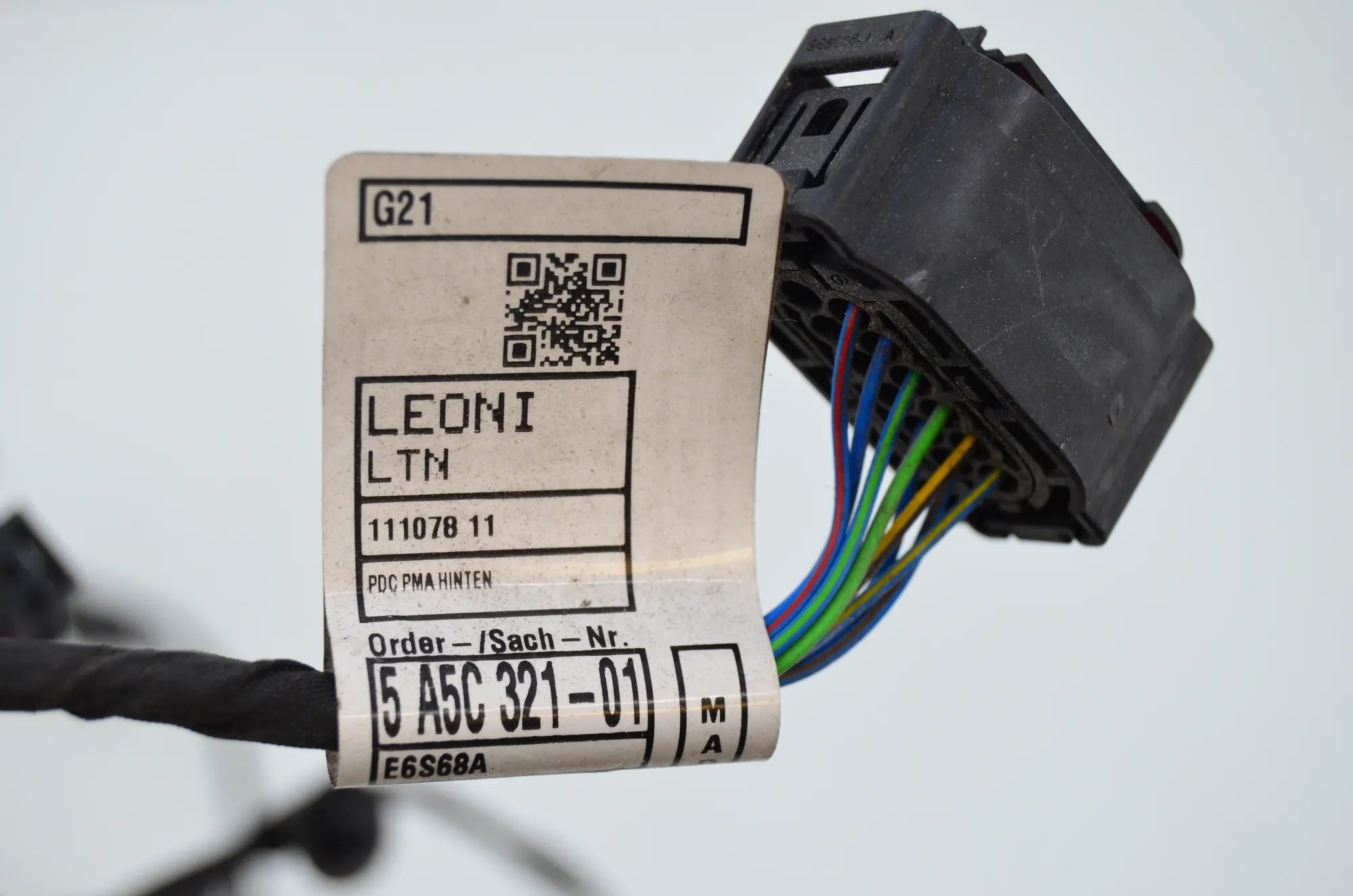 Front Parking Sensor Wiring Loom – OEM 5A5C321 · BMW 3 Touring (G21) BMW 3 Touring (G21) 320 d Mild-Hybrid 2021 – 4