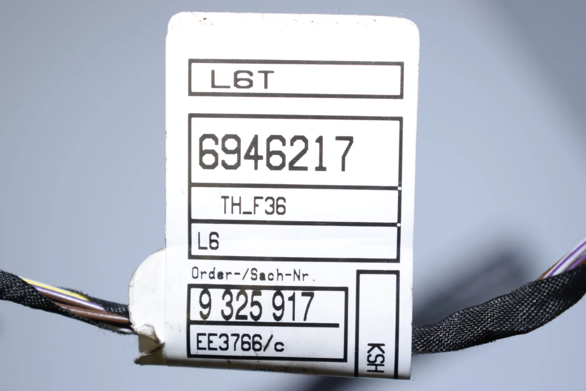 Cable Harness – OEM 9325917 · BMW 4 Gran Coupe (F36) BMW 4 Gran Coupe (F36) 2016 – 12