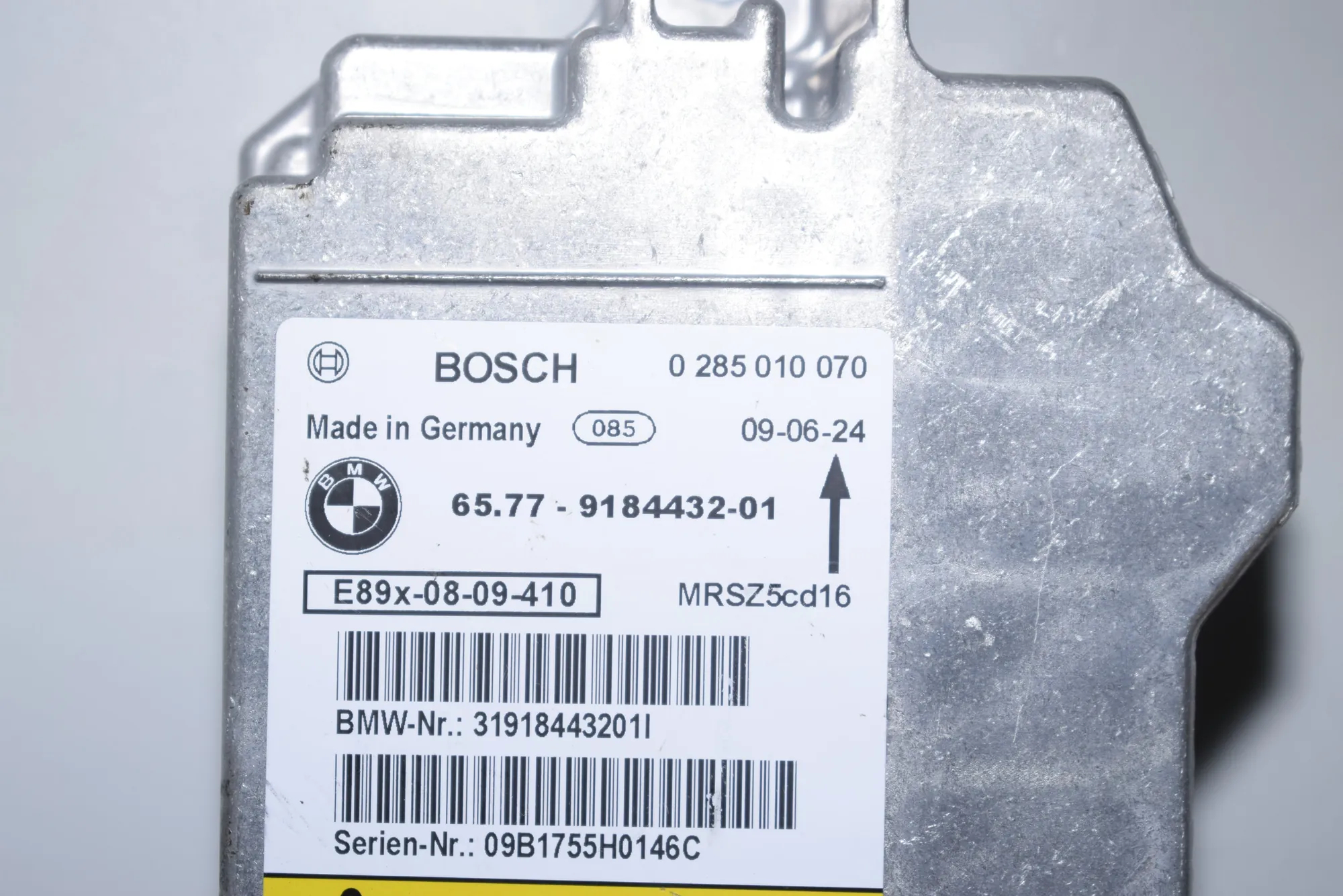 SRS Control Unit – OEM 0285010070 · BMW 1 (E87) 118 d 2009 – 4