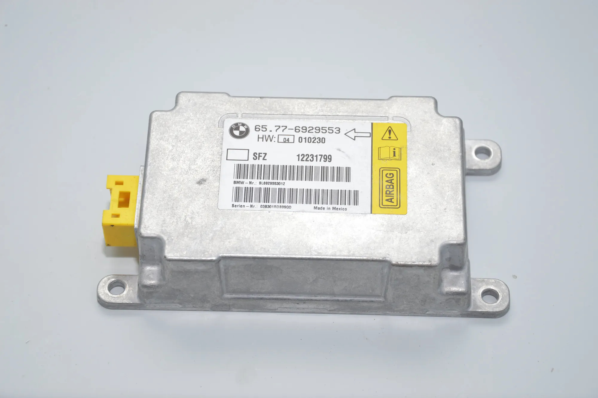 SRS Control Unit – OEM 6929553 · BMW 7 (E65, E66, E67) 745 i, Li 2003