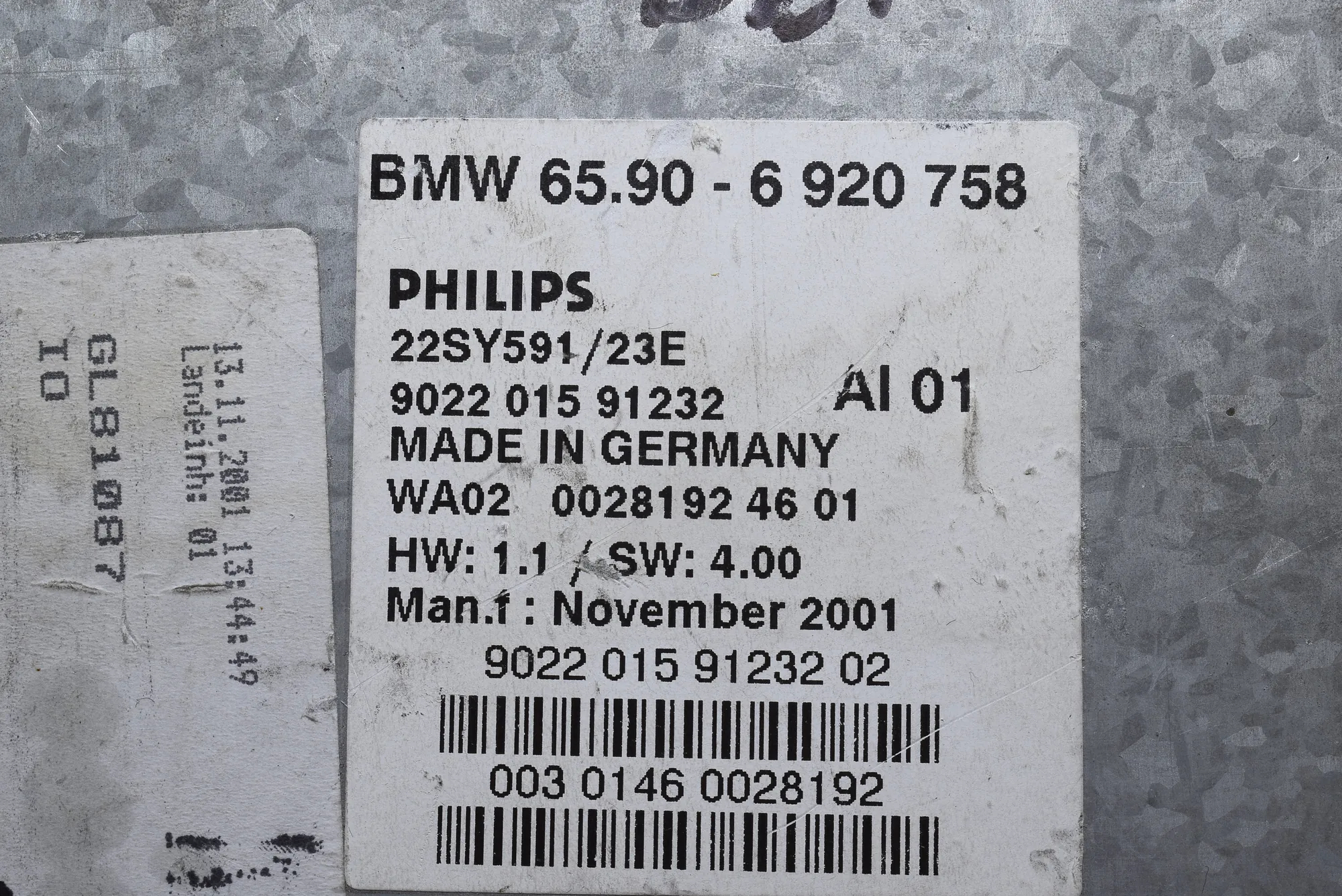 Navigation Control Unit – OEM 6920758 · BMW 5 (E39) BMW 5 (E39) 2001 – 4