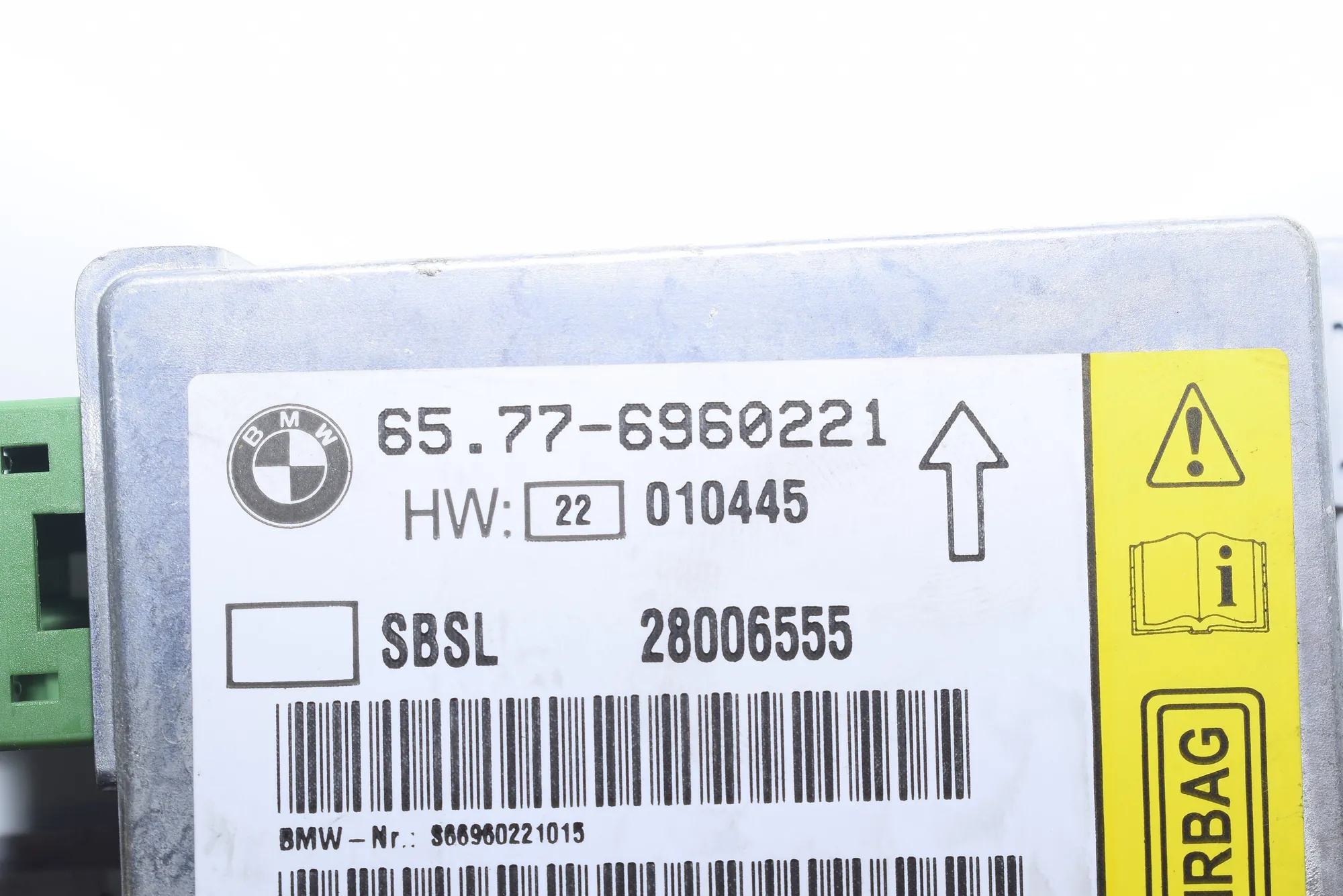 SRS Control Unit – OEM 6960221 · BMW 7 (E65, E66, E67) 750 i, Li 2005 – 5