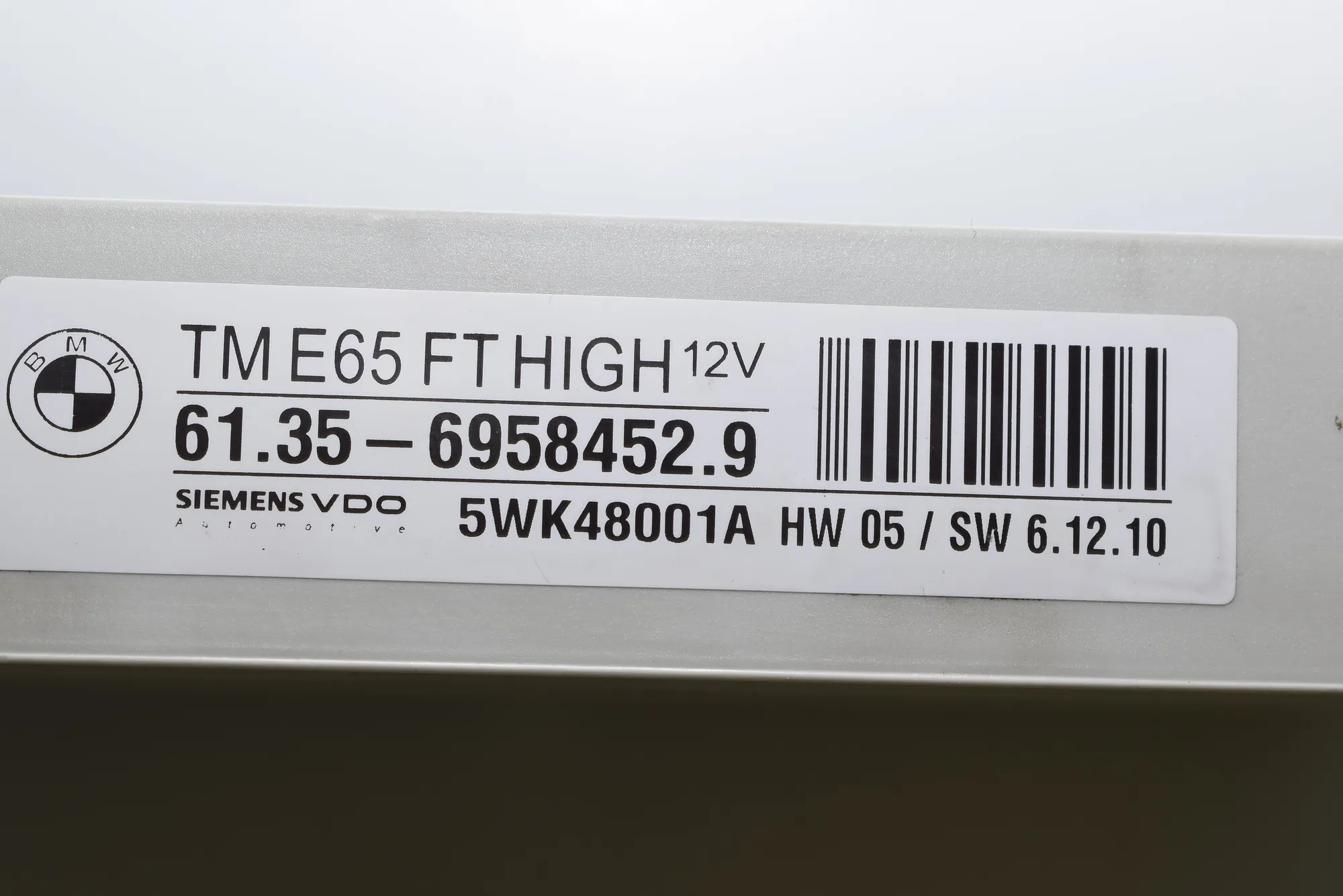 Front Left Door Control Unit – OEM 6958452 · BMW 7 (E65, E66, E67) 750 i, Li 2005 – 5