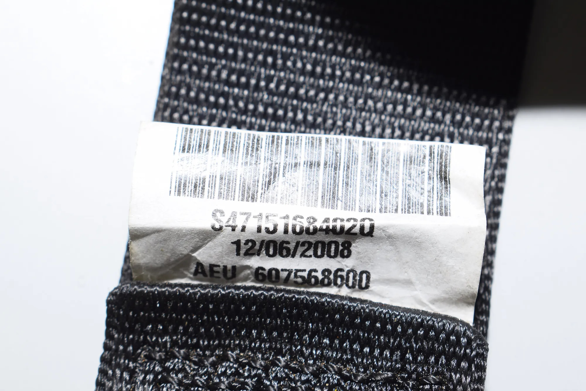 Rear Right Seatbelt – OEM 7151684 · BMW 3 Cabrio (E93) 330 d 2008 – 2