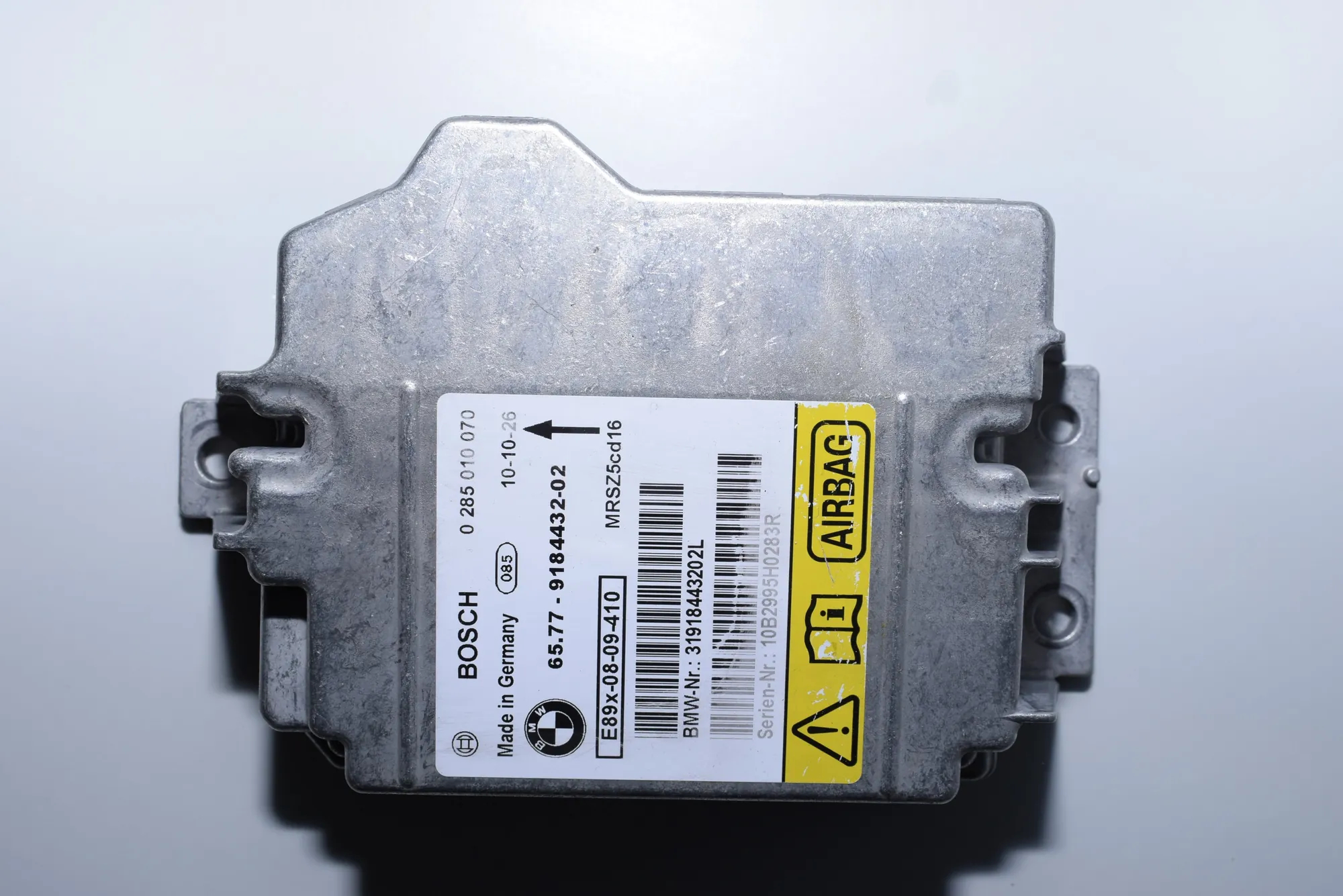 SRS Control Unit – OEM 0285010070 · BMW 3 Coupe (E92) 320 d 2010