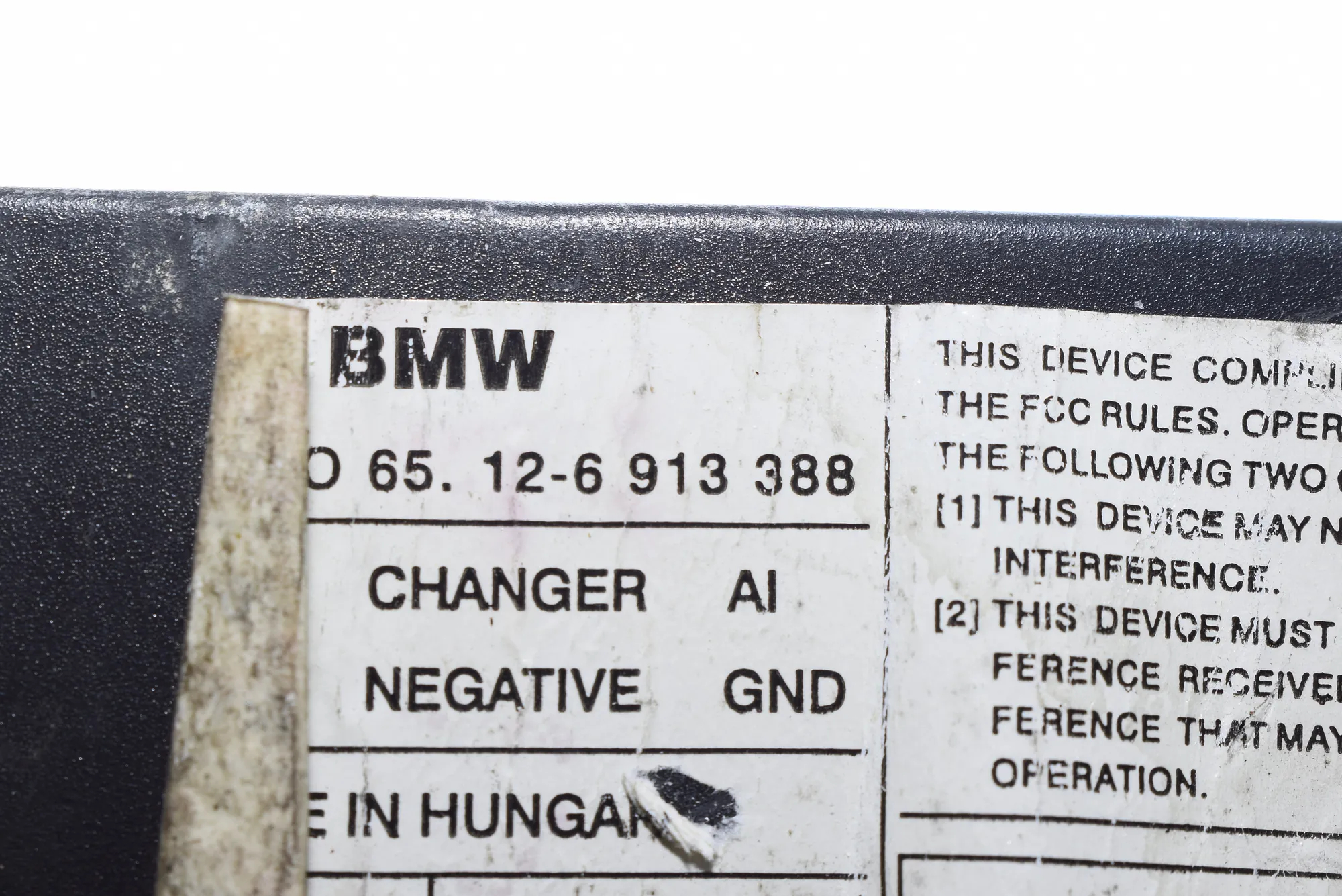 CD Changer – OEM 6913388 · BMW 5 (E39) 530 d 2001 – 6