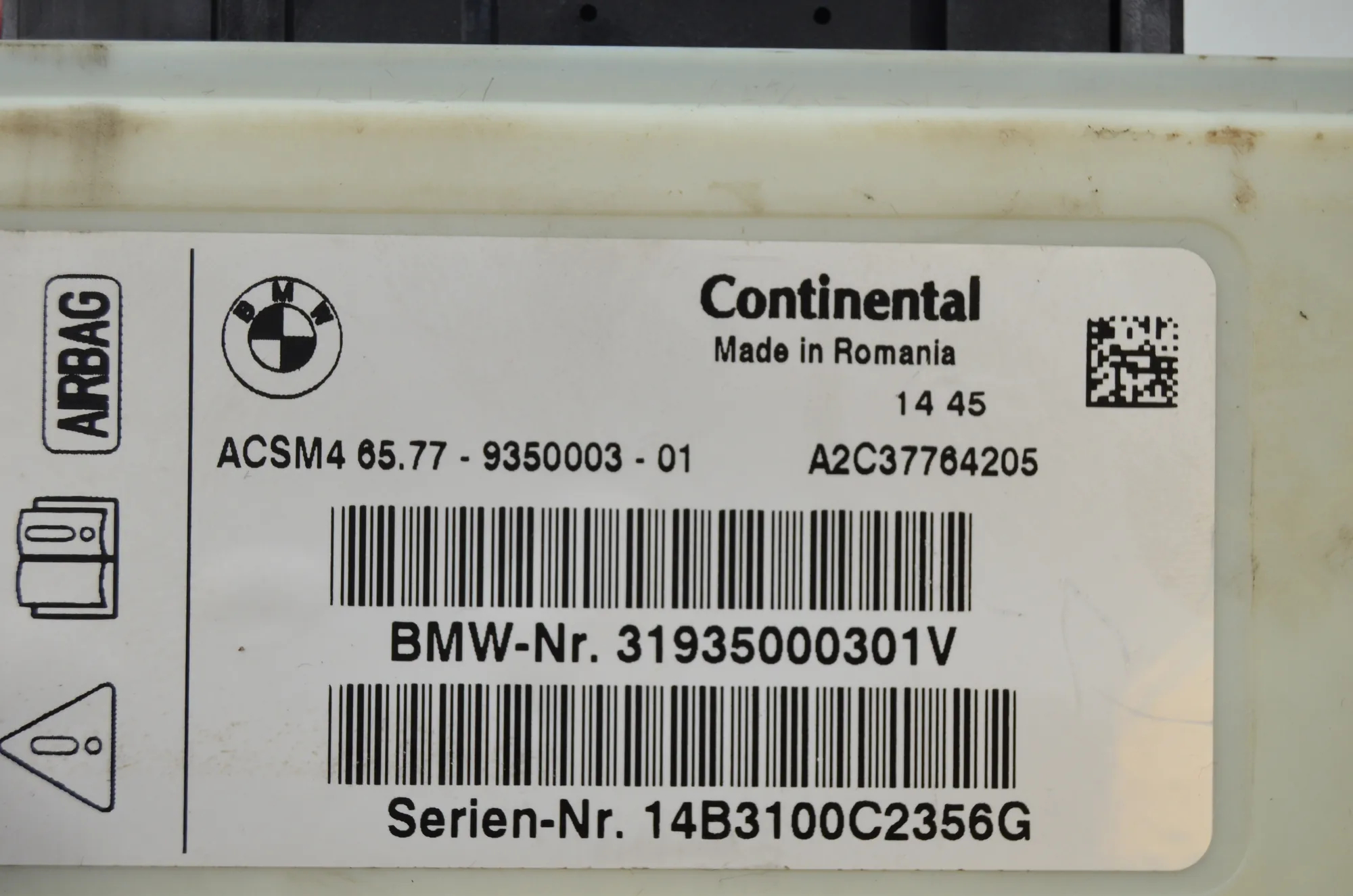 Other Control Units – OEM 9350003 · BMW 5 (F10) 530 d 2014 – 7