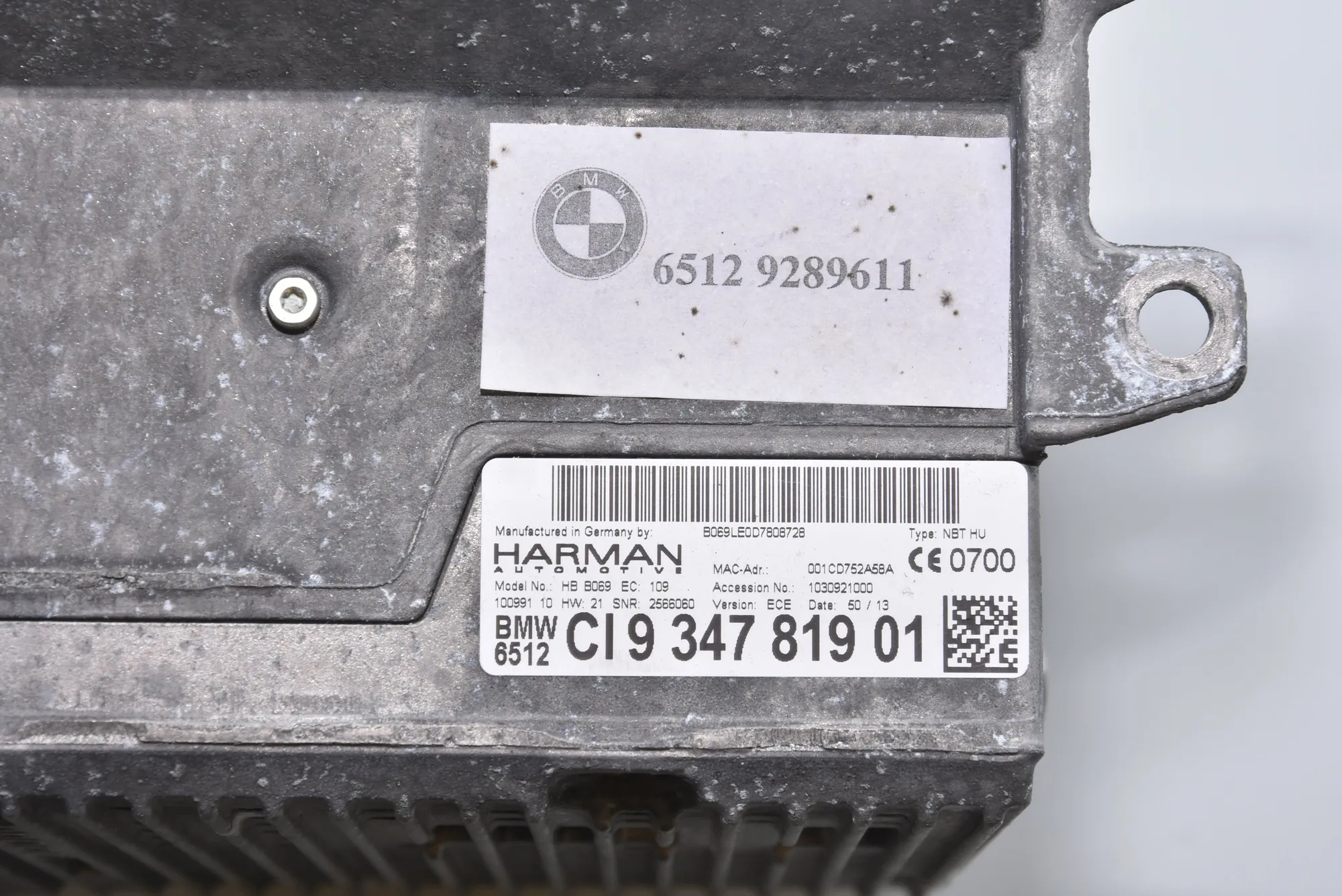 Navigation System – OEM 9347819 · BMW 7 (F01, F02) 750 d xDrive 2013 – 5