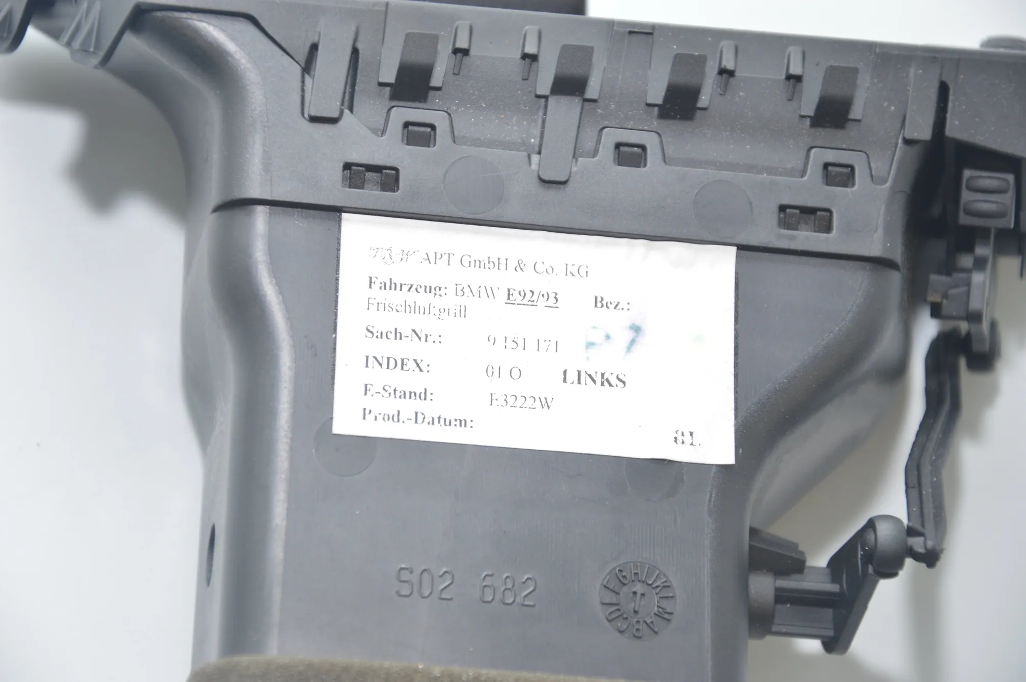 Dashboard Air Vents – OEM 9151171 · BMW 3 Coupe (E92) 320 d 2007 – 6