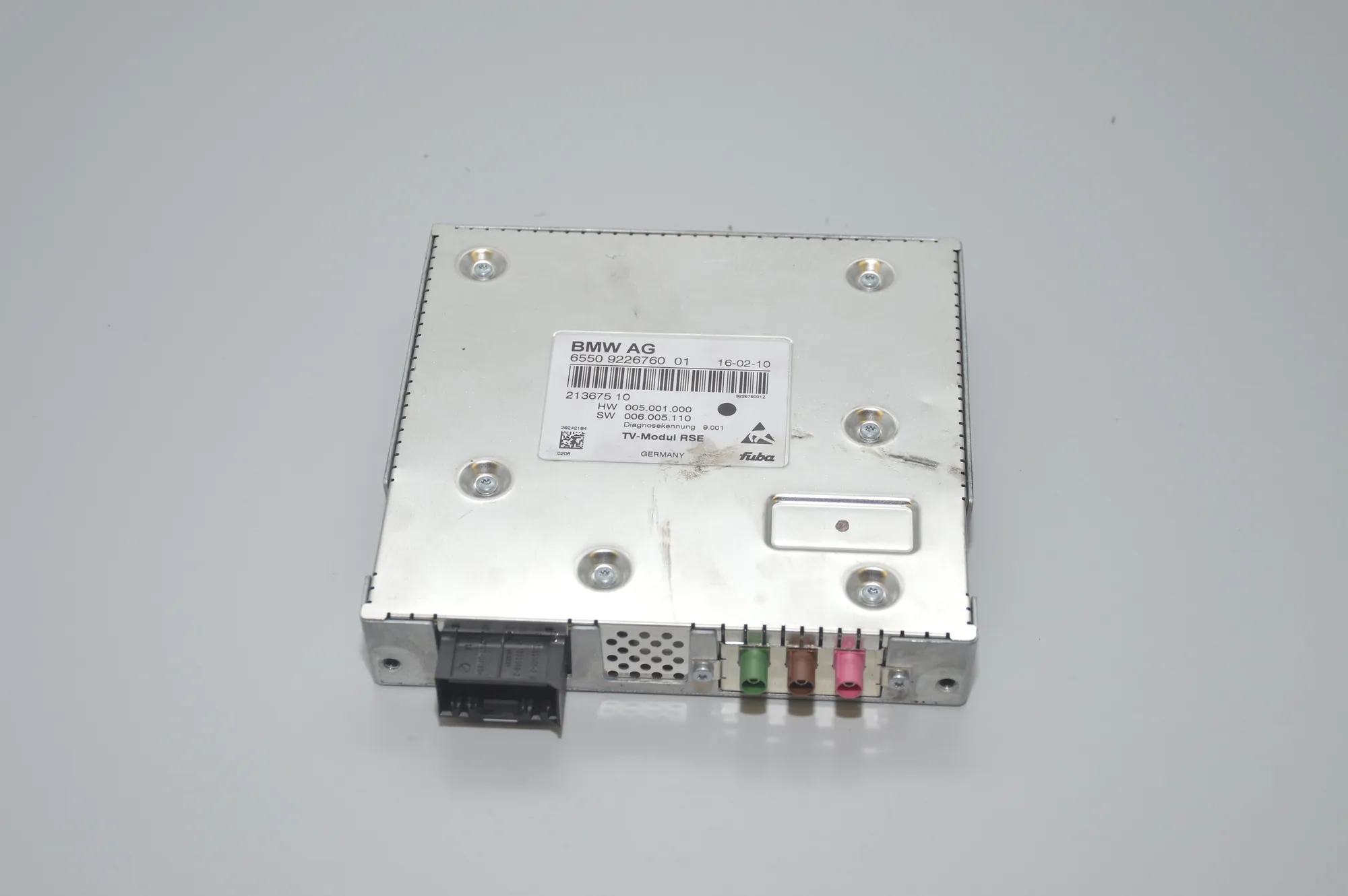 TV Module – OEM 9226760 · BMW 7 (F01, F02) 730 d 2010 – 5