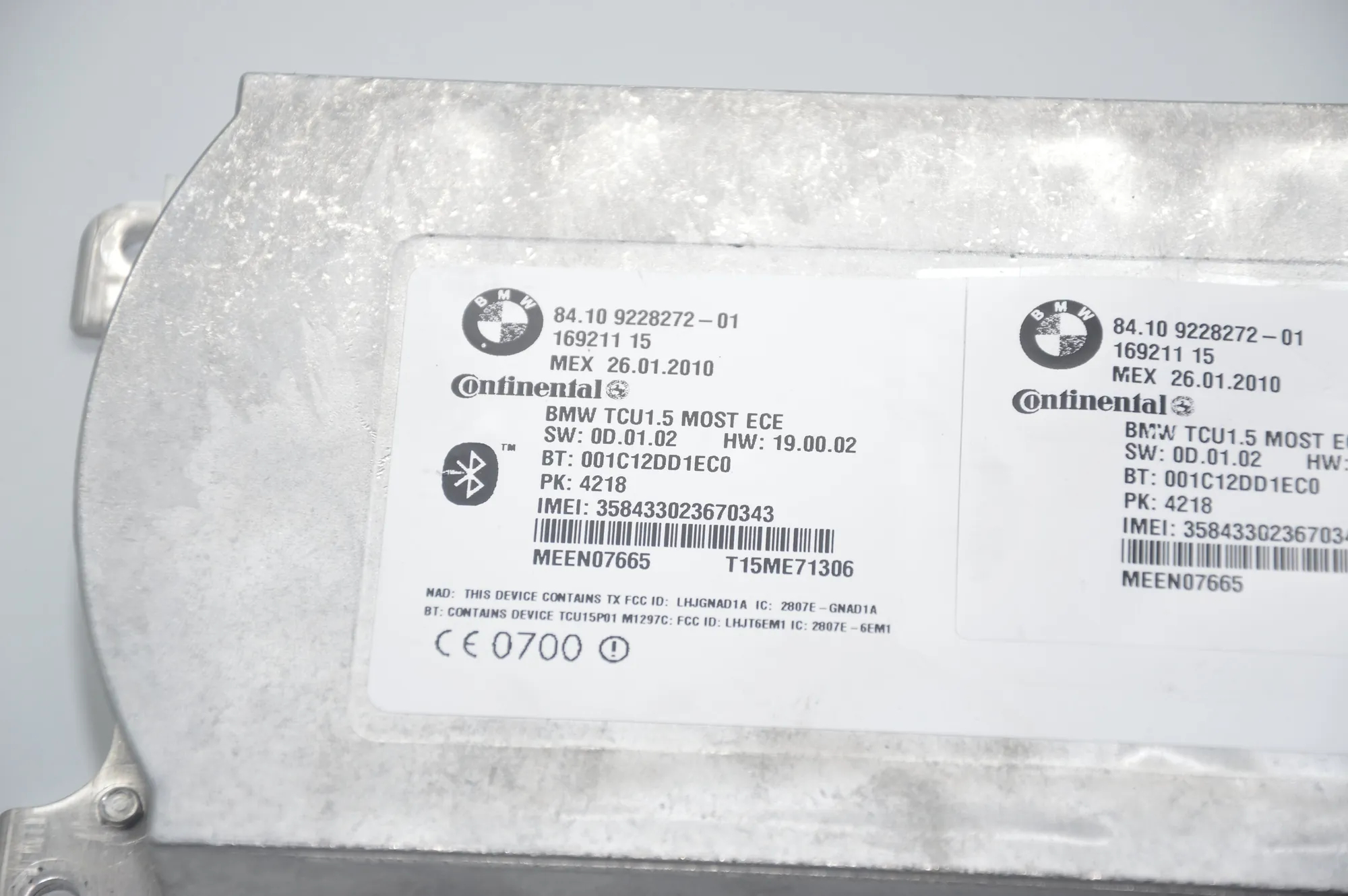 Bluetooth Control Unit – OEM 9228272 · BMW 7 (F01, F02) 730 d 2010 – 6
