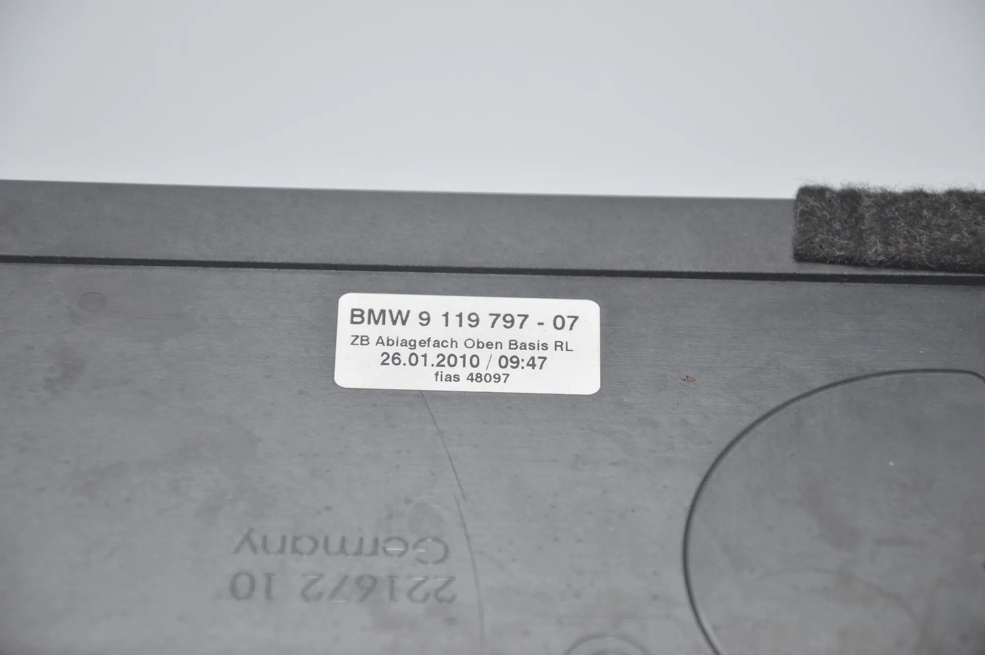 Other Interior Parts – OEM 9119797 · BMW 7 (F01, F02) 730 d 2010 – 3