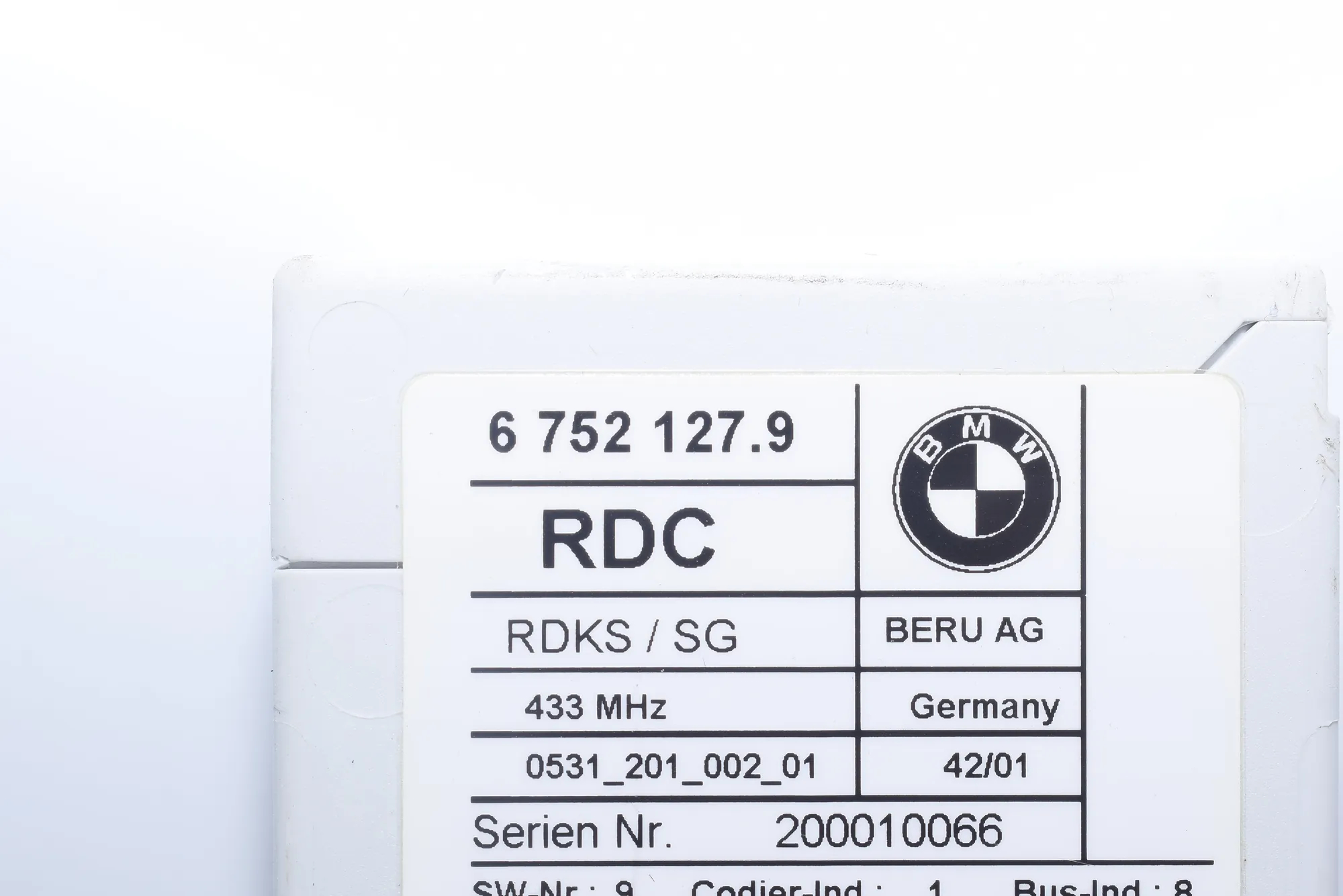 Other Control Units – OEM 6752127 · BMW X5 (E53) 4.6 is 2002 – 6