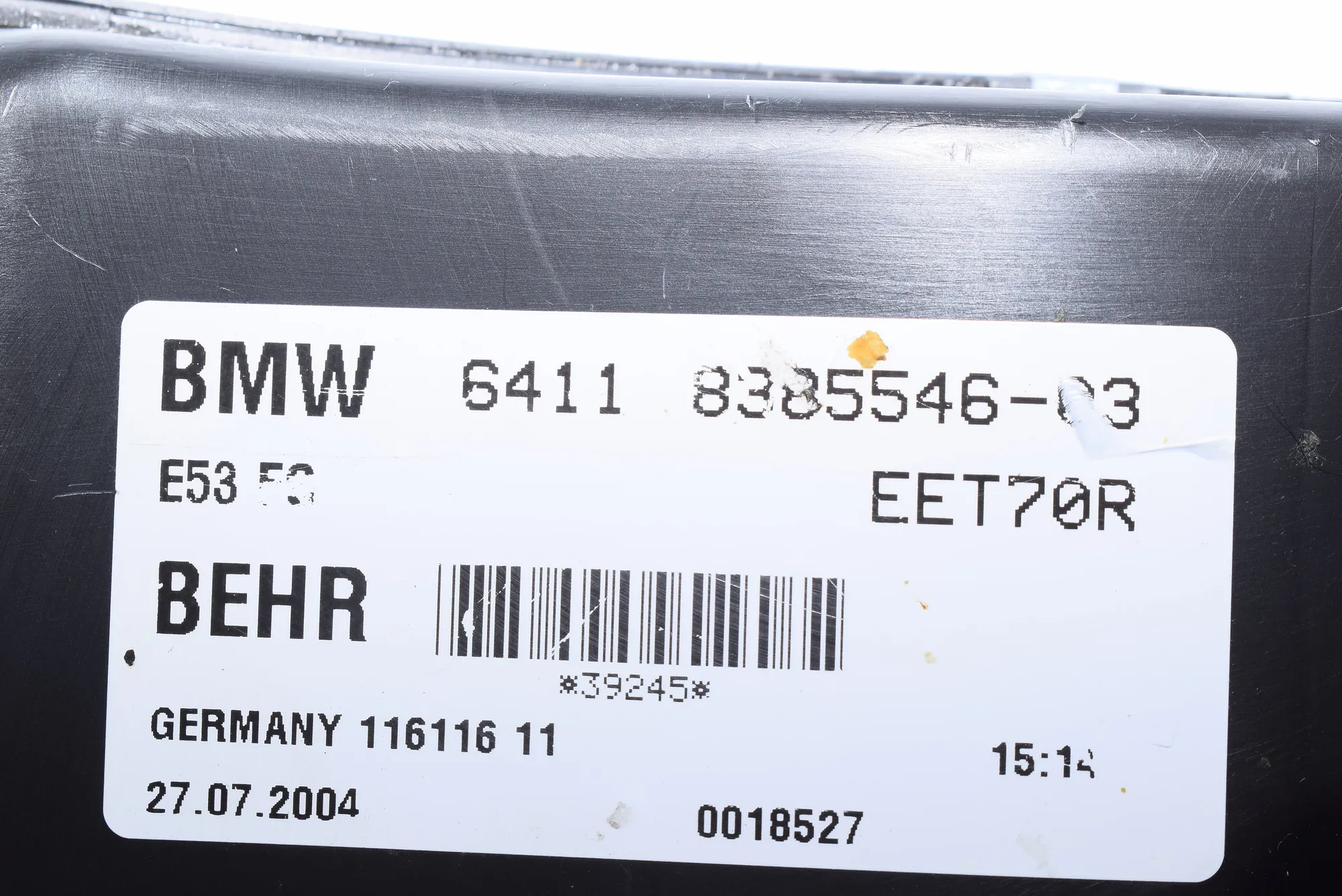 Heater Blower Fan – OEM 68385546 · BMW X5 (E53) 3.0 d 2004 – 7