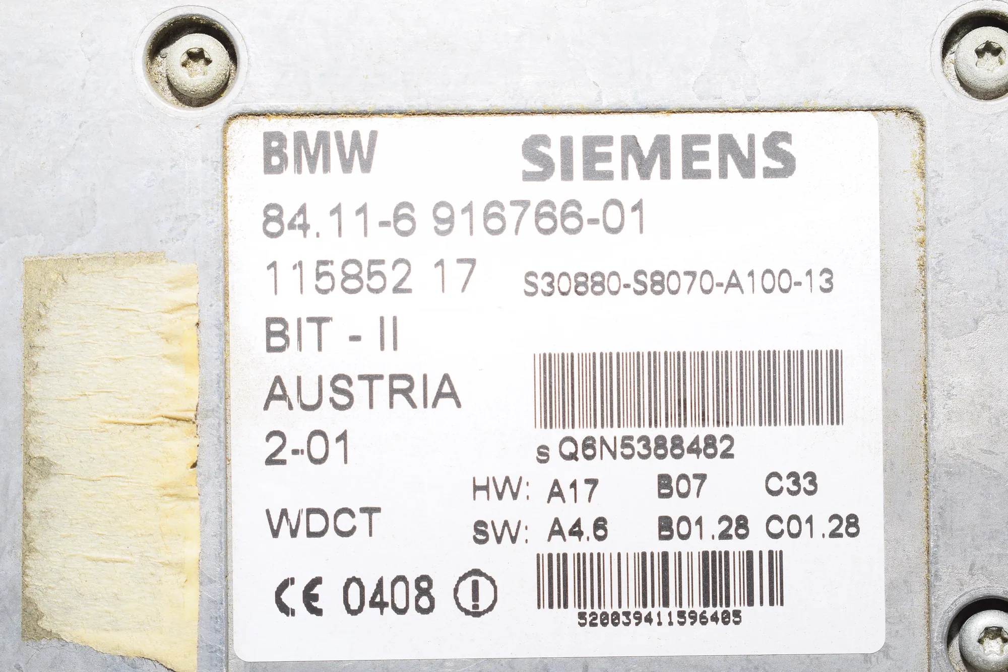 Bluetooth Control Unit – OEM 6916766 · BMW 5 Touring (E39) 525 d 2001 – 5