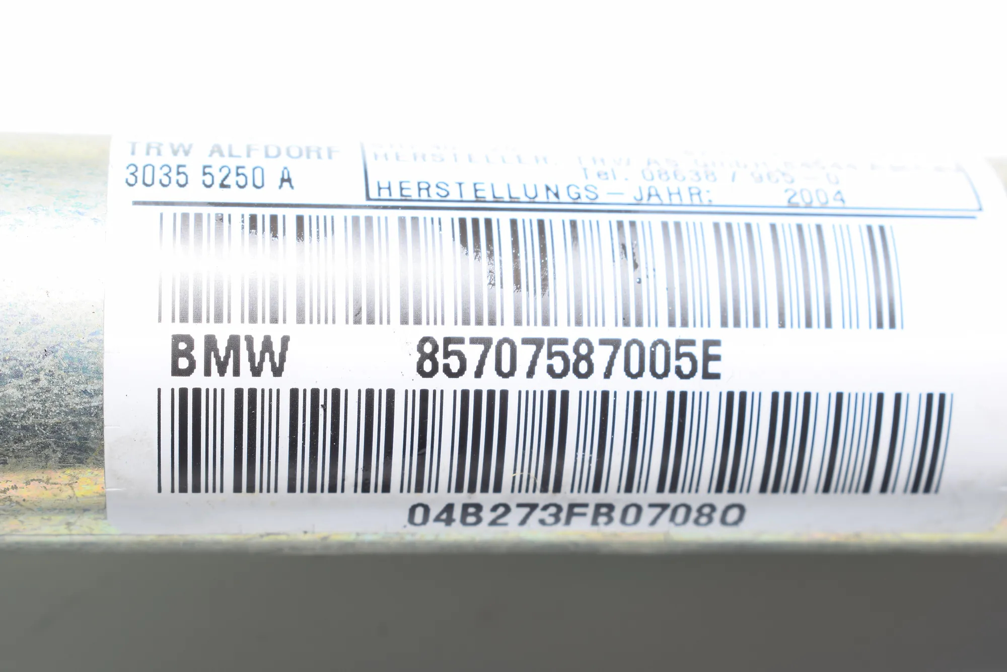 Right Side Roof Safety Curtain SRS – OEM 7075870 · BMW 1 (E87) 120 i 2004 – 4
