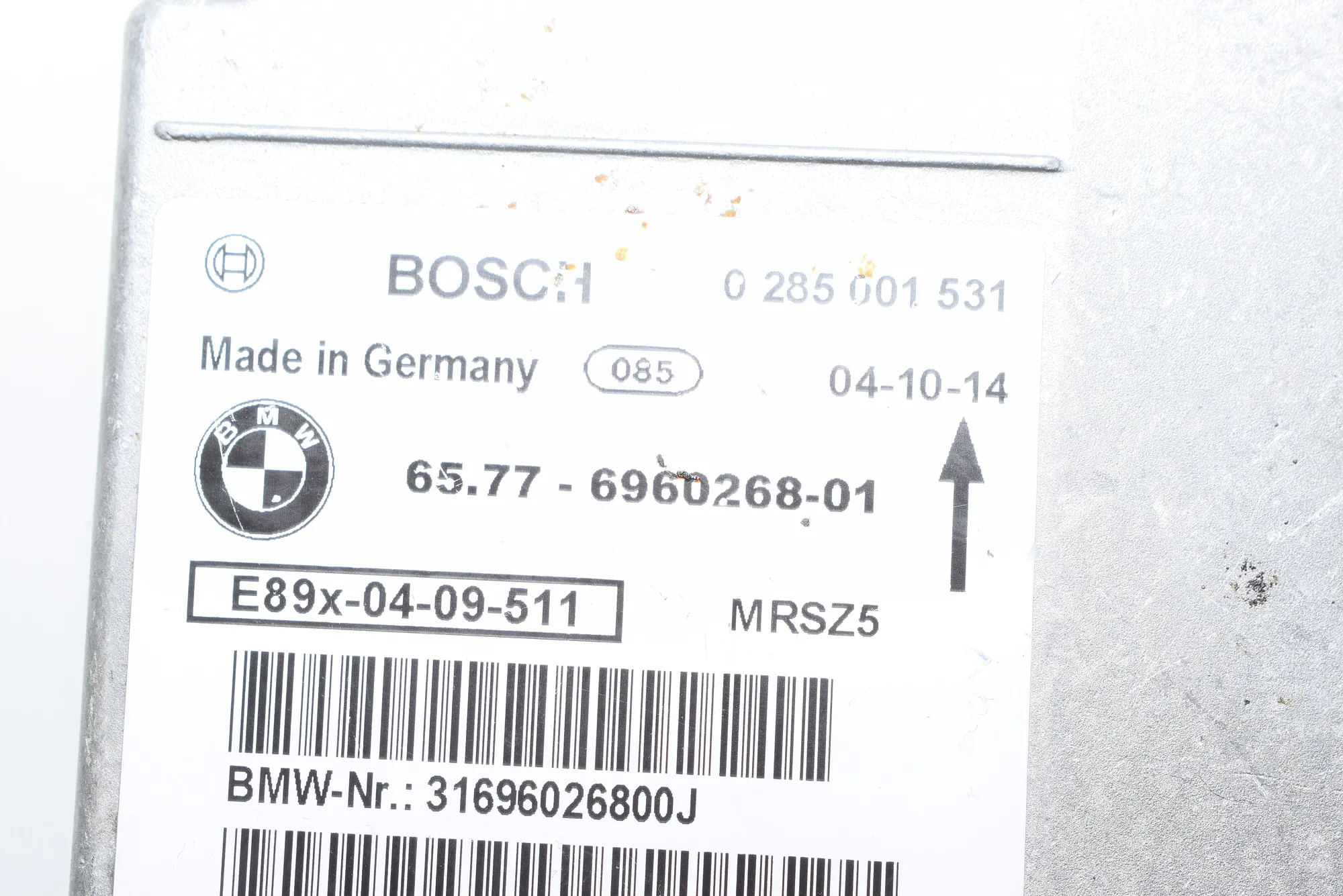 SRS Control Unit – OEM 6960268 · BMW 1 (E87) 120 i 2004 – 5