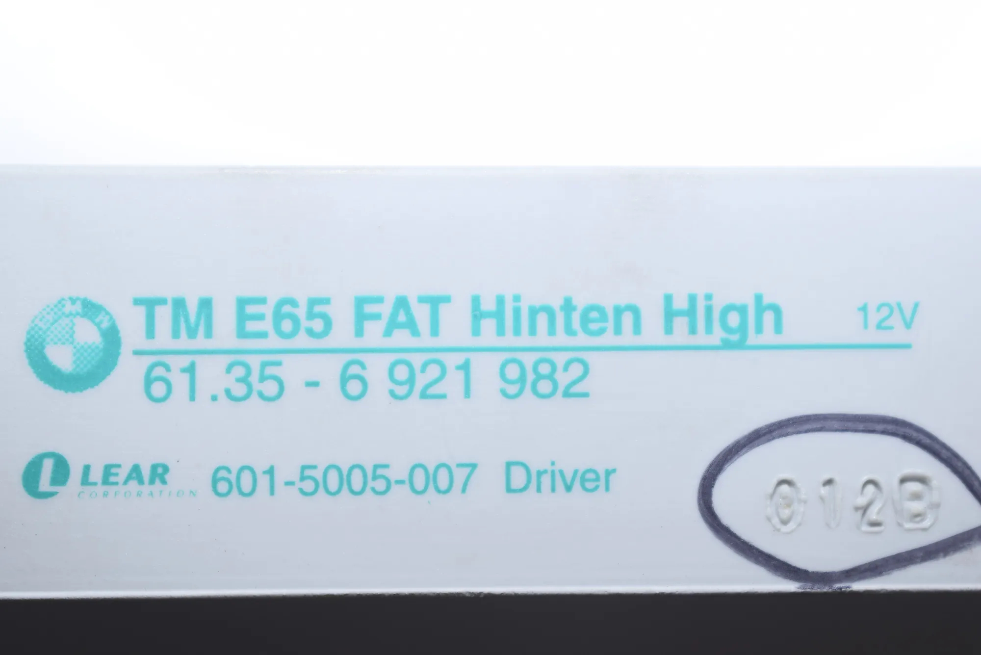 Rear Right Door Control Unit – OEM 6921982 · BMW 7 (E65, E66, E67) 745 i, Li 2002 – 4